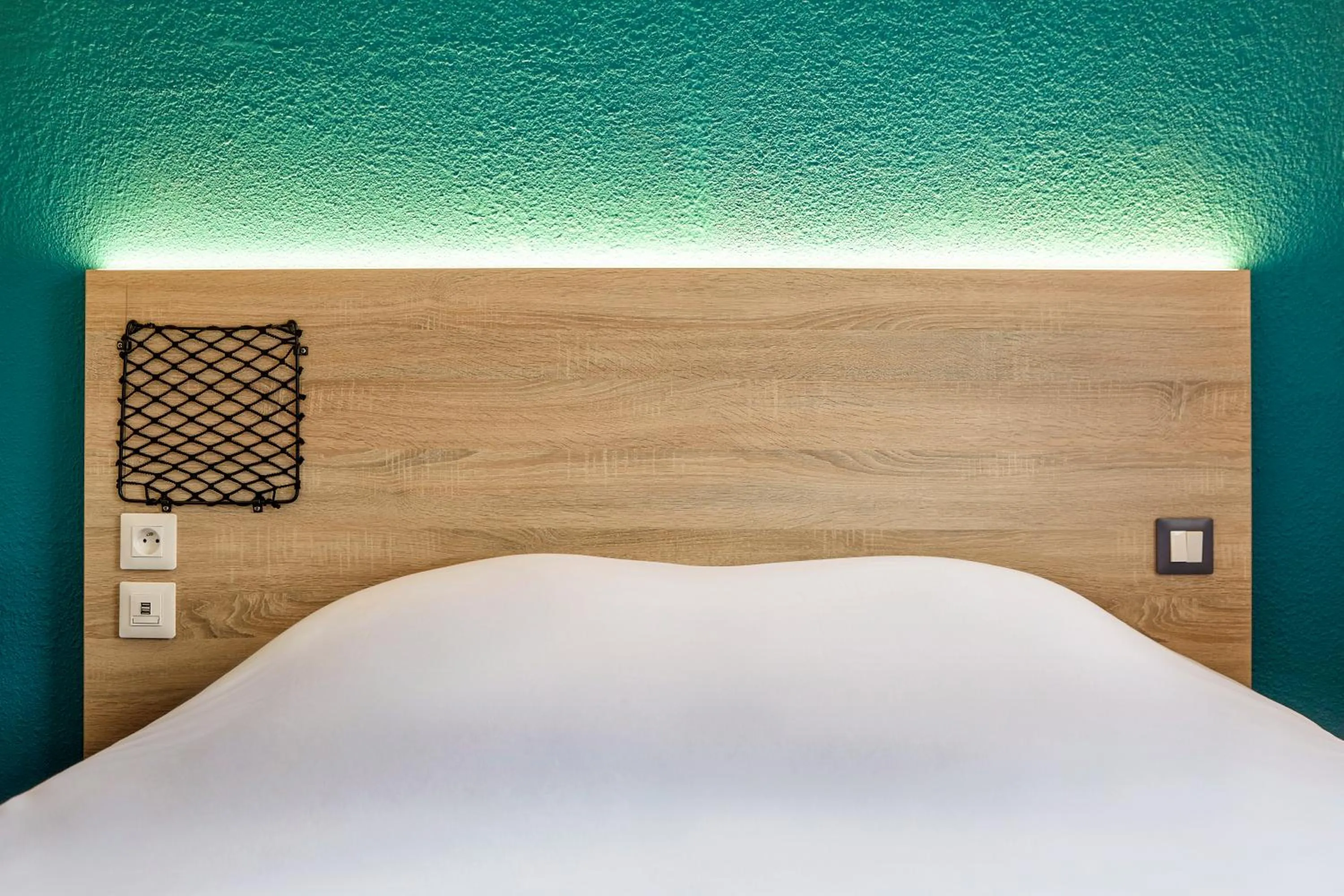 Bed in hotelF1 Villeneuve Loubet