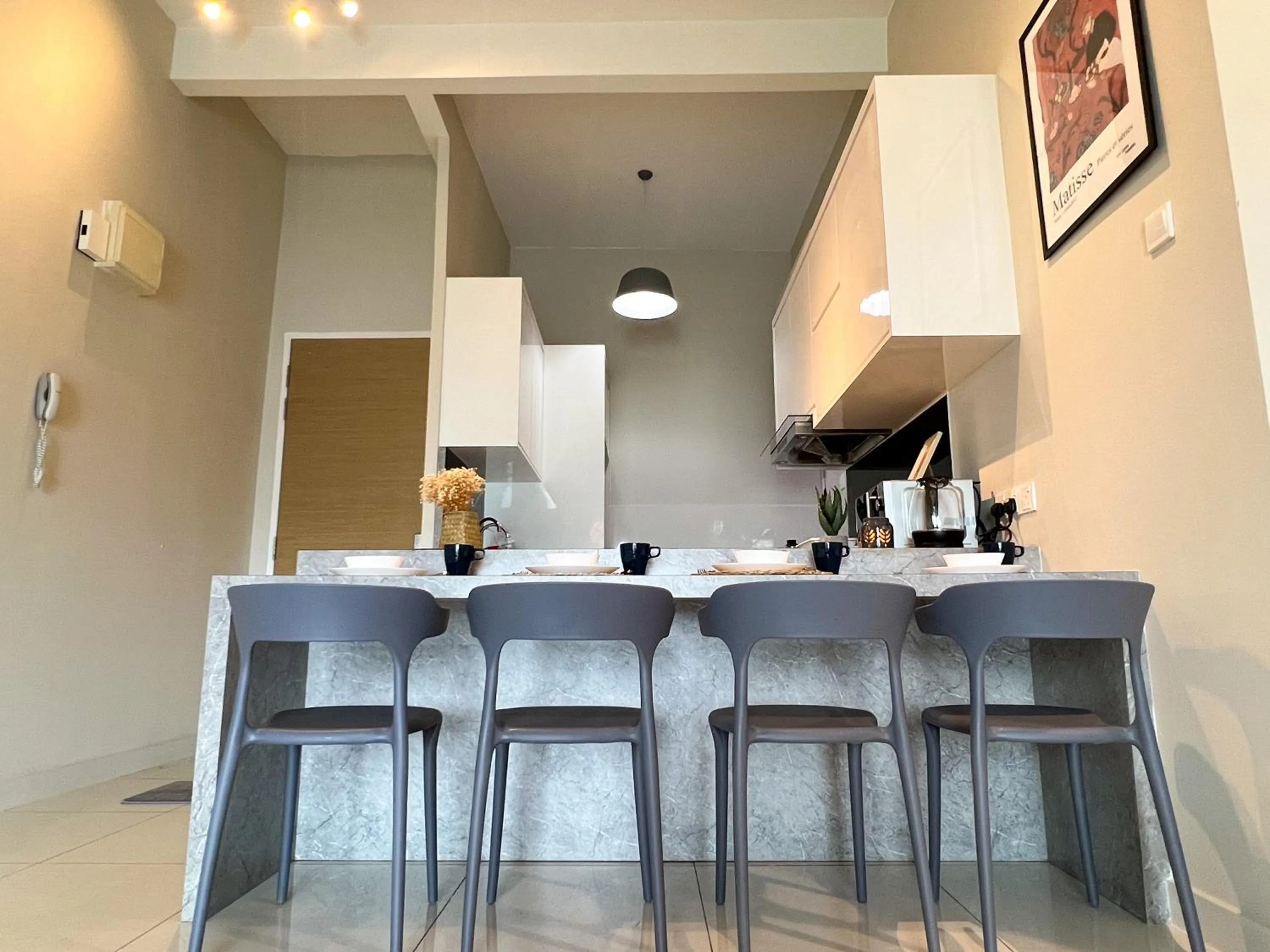 Dining area in Skypod Residence Puchong