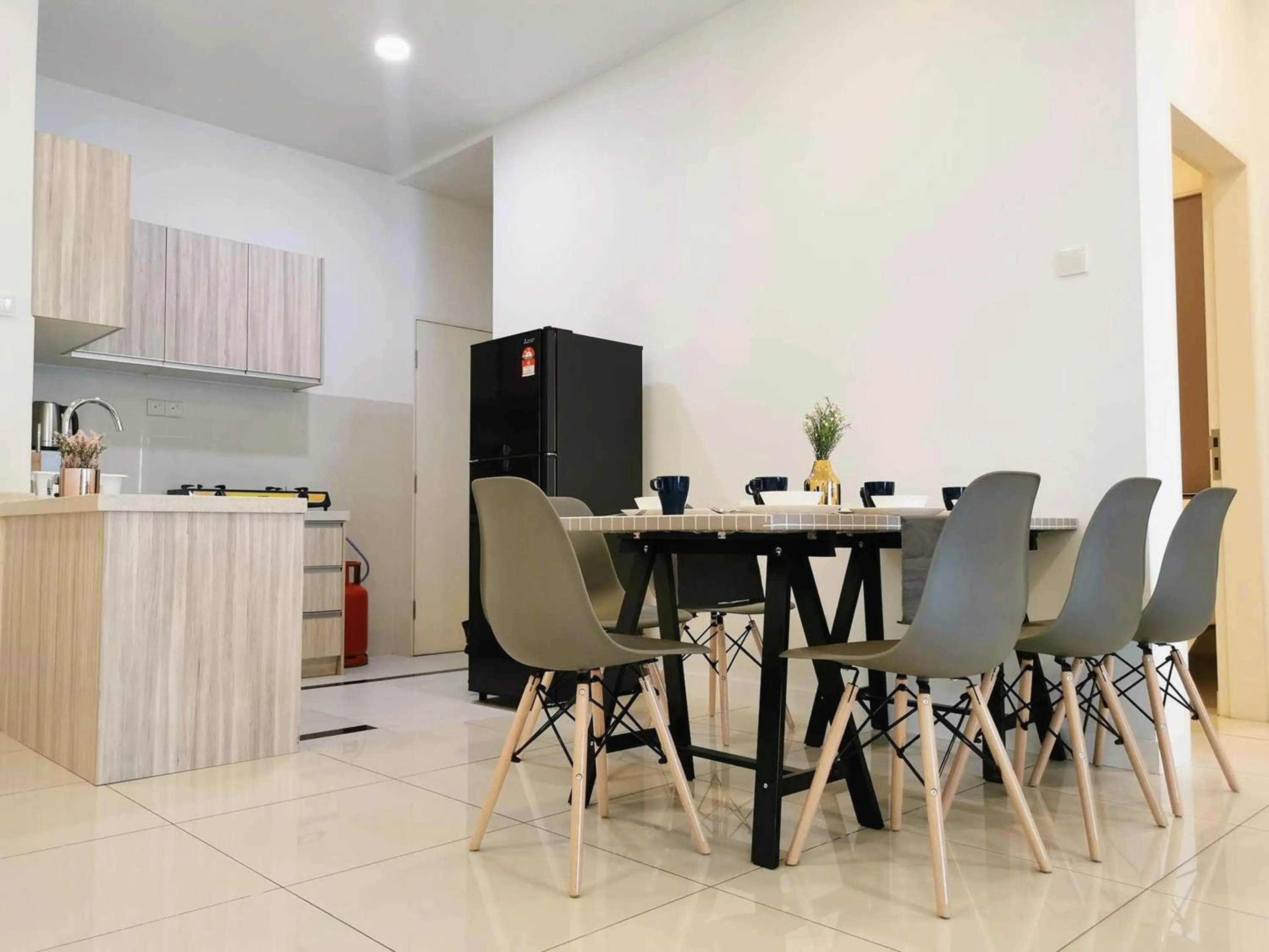 Kitchen or kitchenette in Skypod Residence Puchong