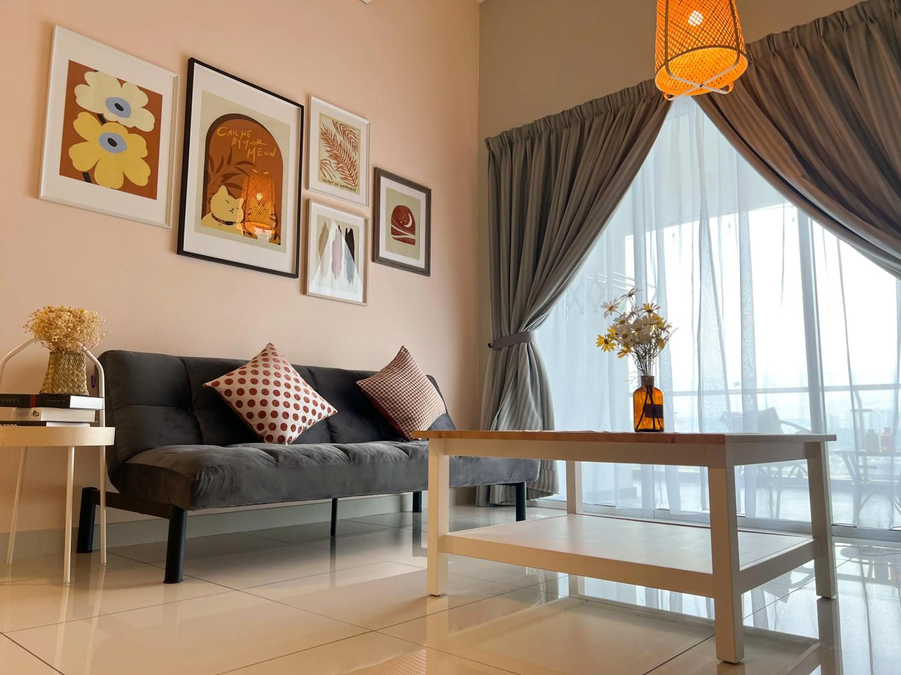 Living room in Skypod Residence Puchong