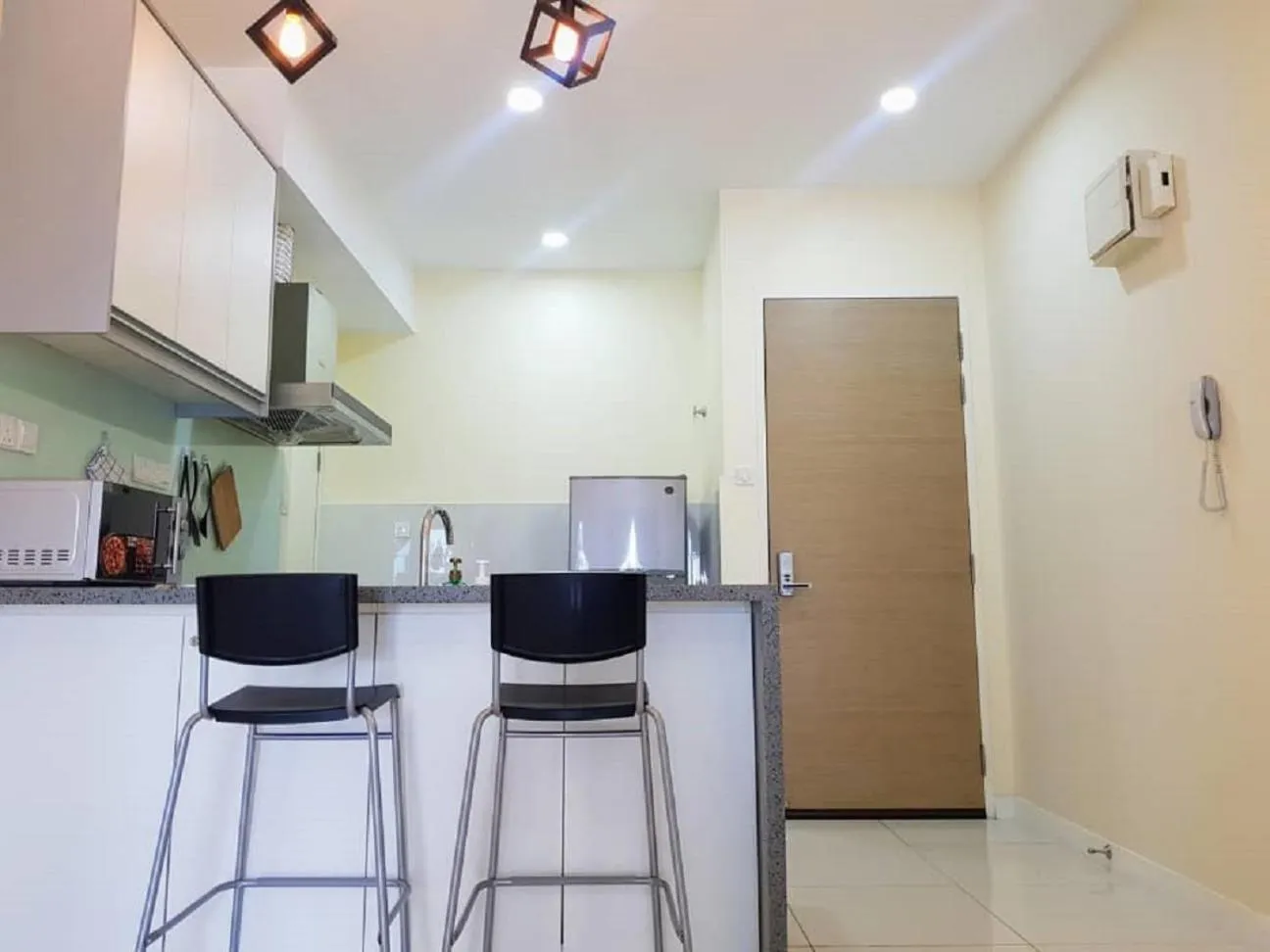 Kitchen or kitchenette in Skypod Residence Puchong