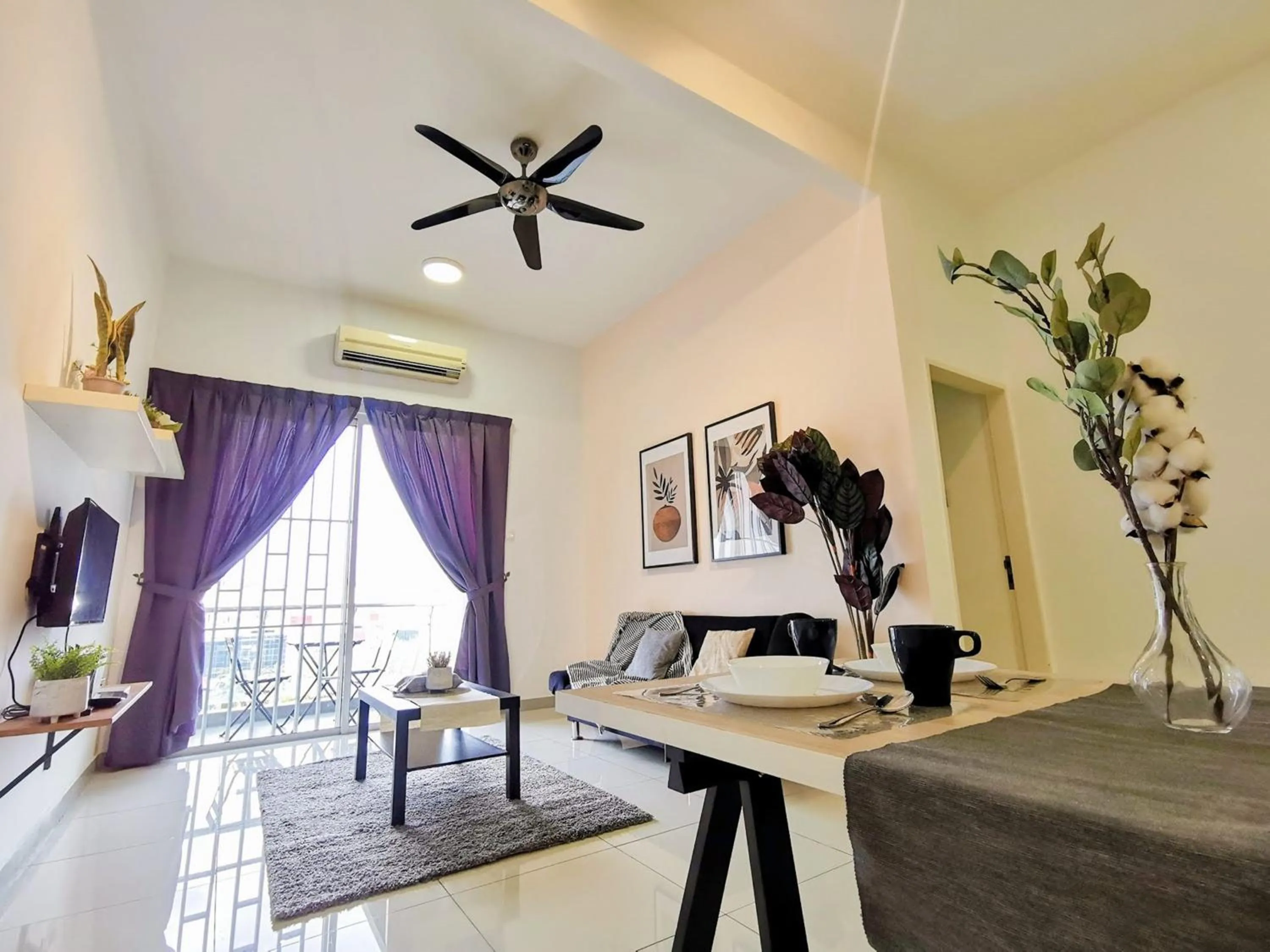 Living room in Skypod Residence Puchong