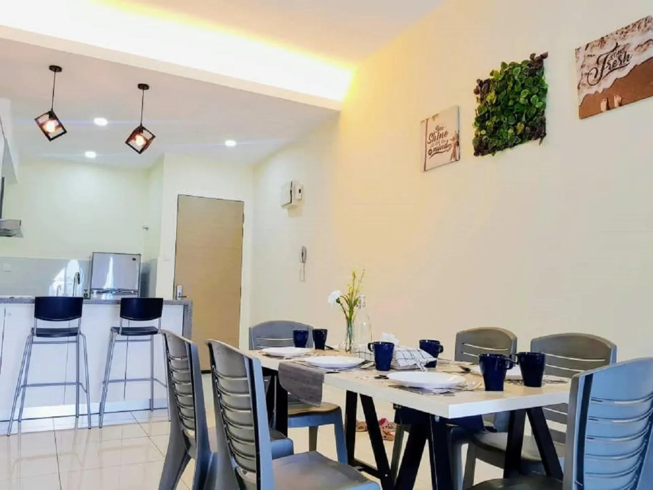 Dining area in Skypod Residence Puchong