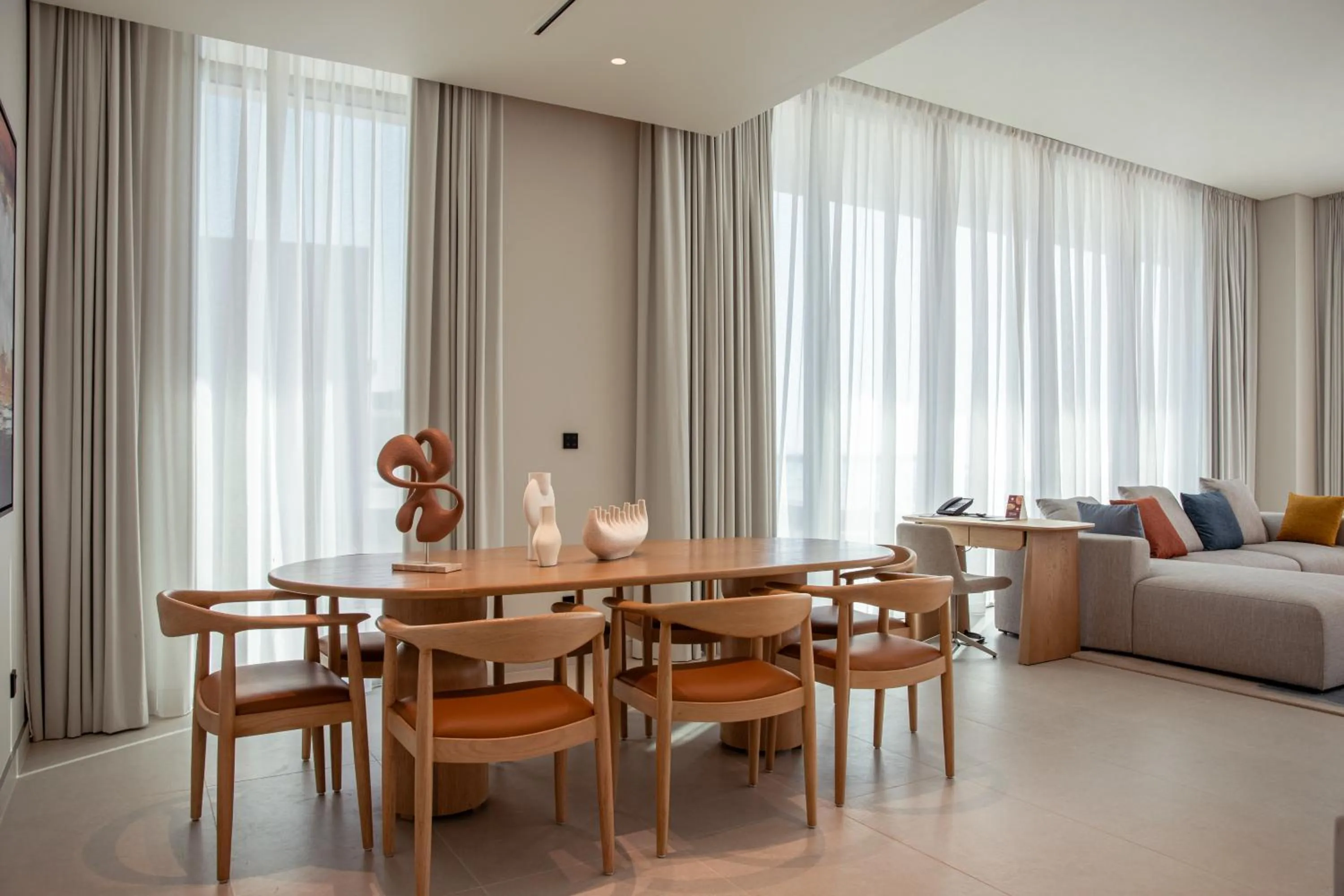 Living room in Ajman Hotel & Villas by Blazon Hotels