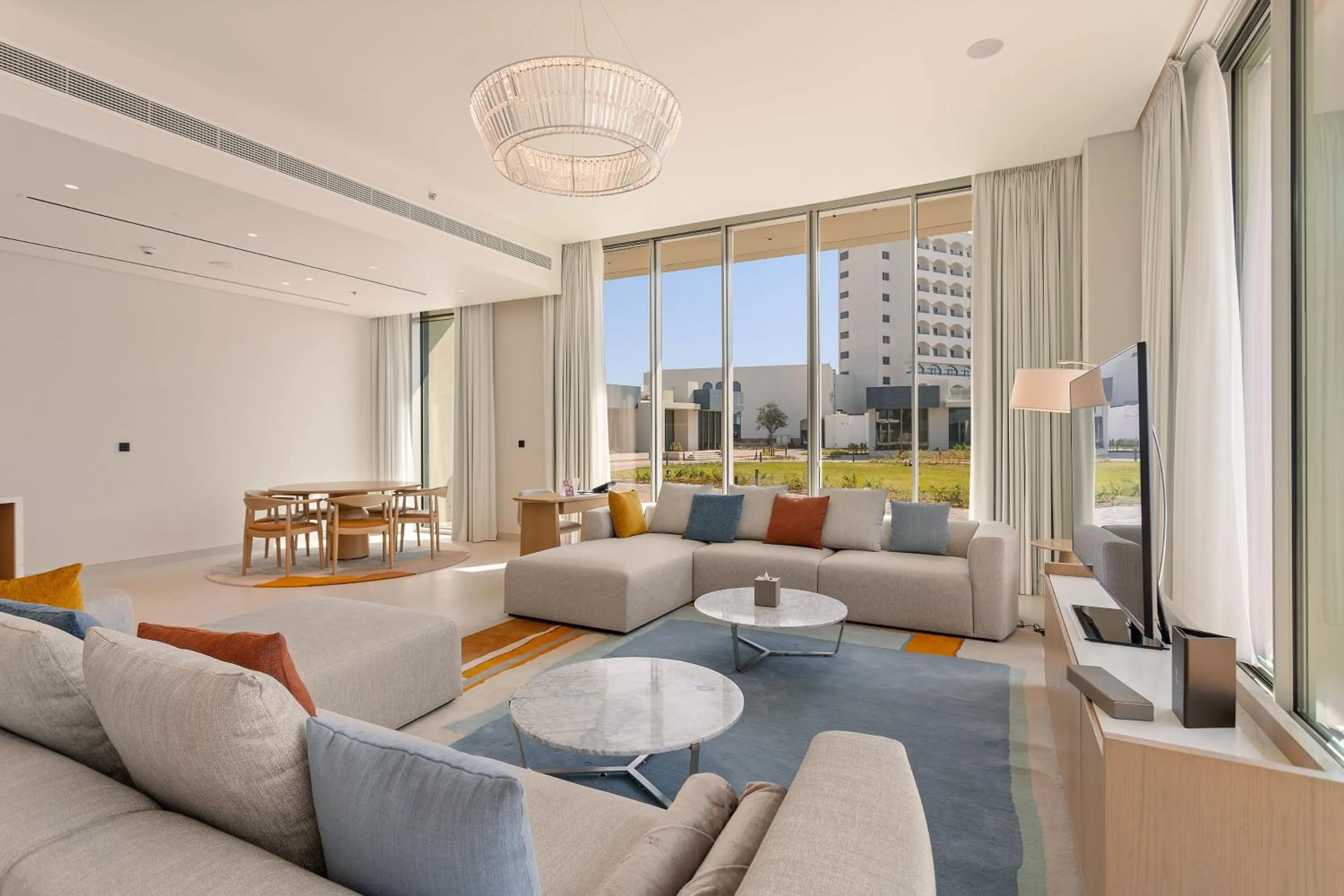 Living room in Ajman Hotel & Villas by Blazon Hotels