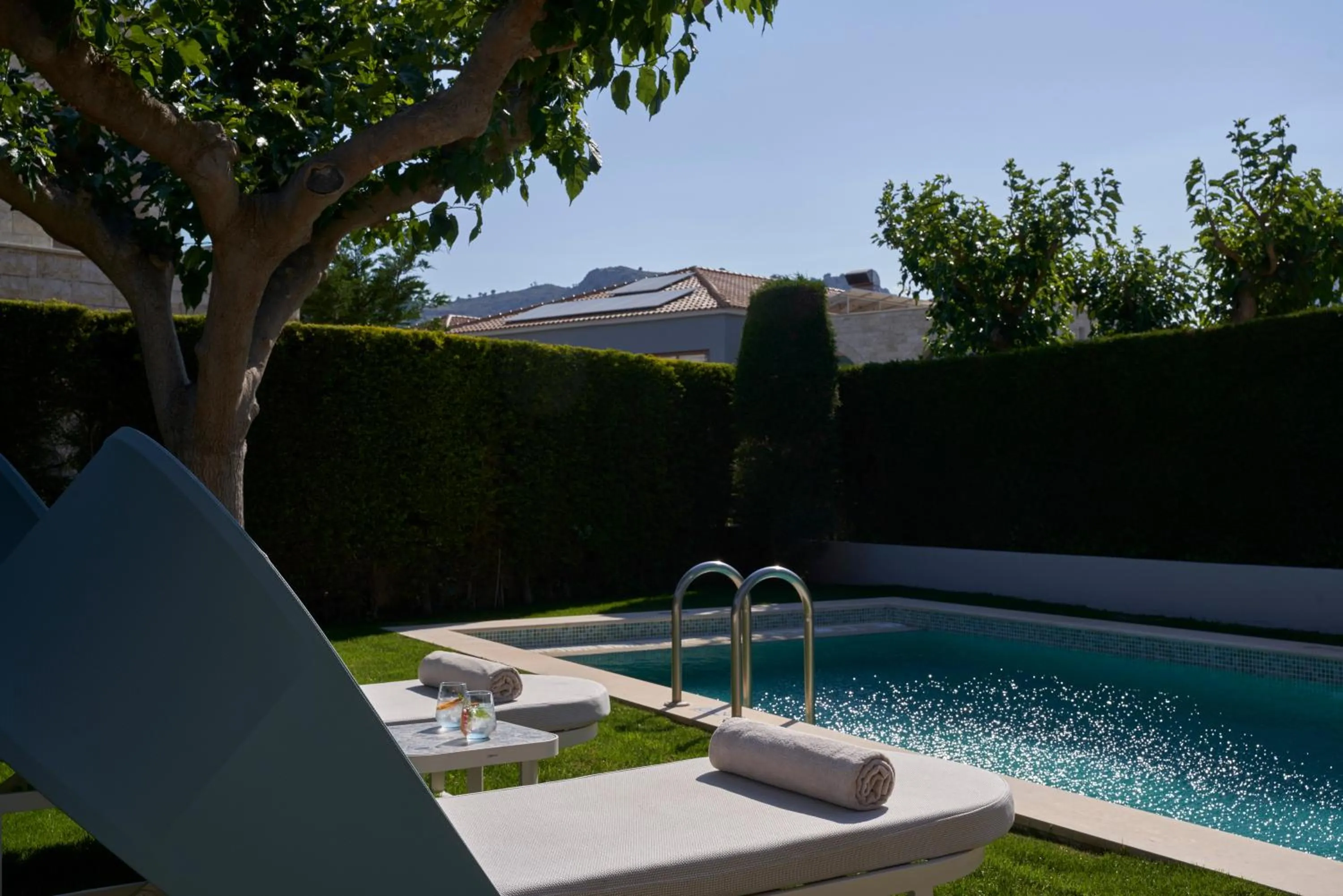 Patio in Atlantica Holiday Village Rhodes