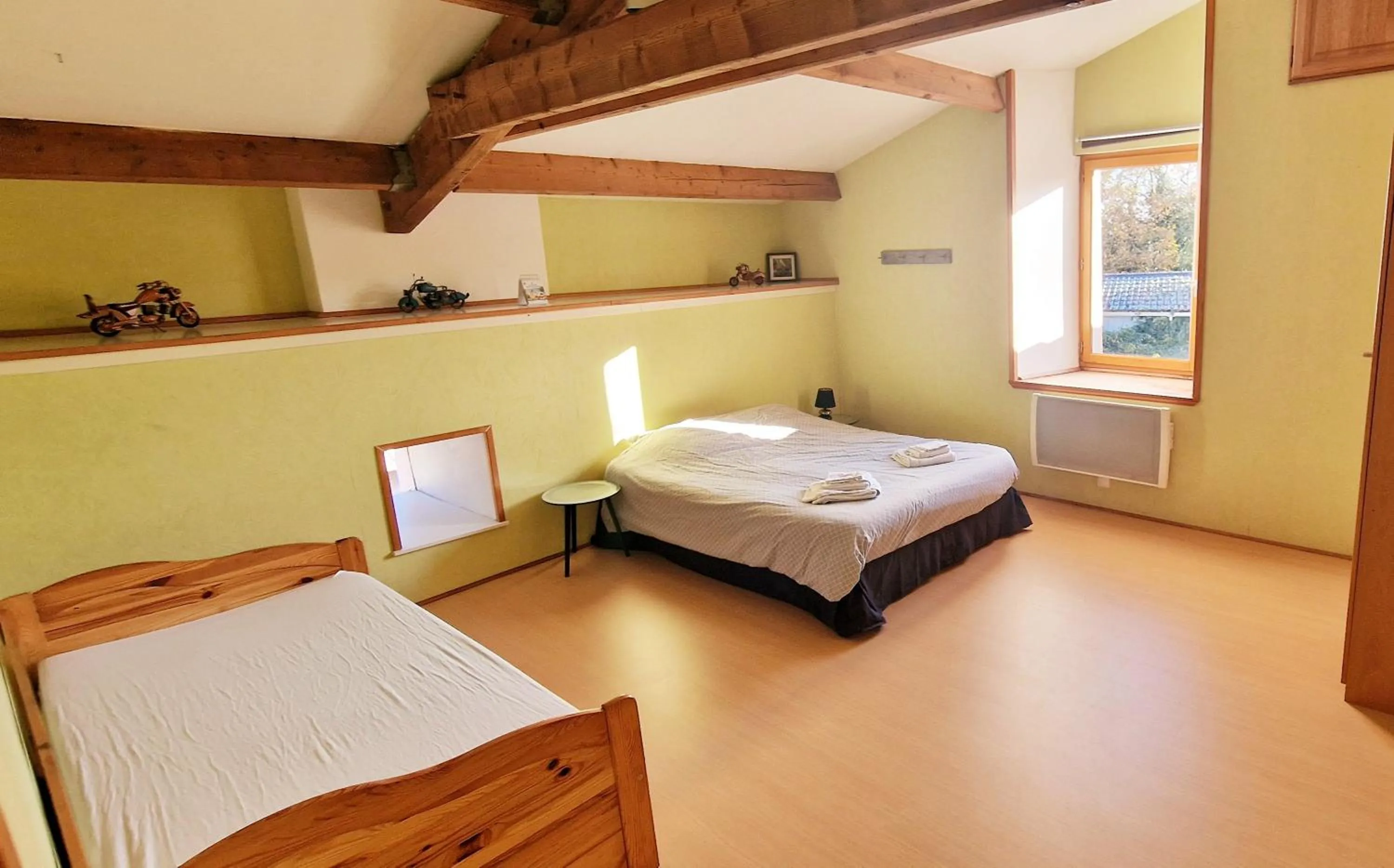 Bed in Chambres d hôtes Le Bois Corbeau