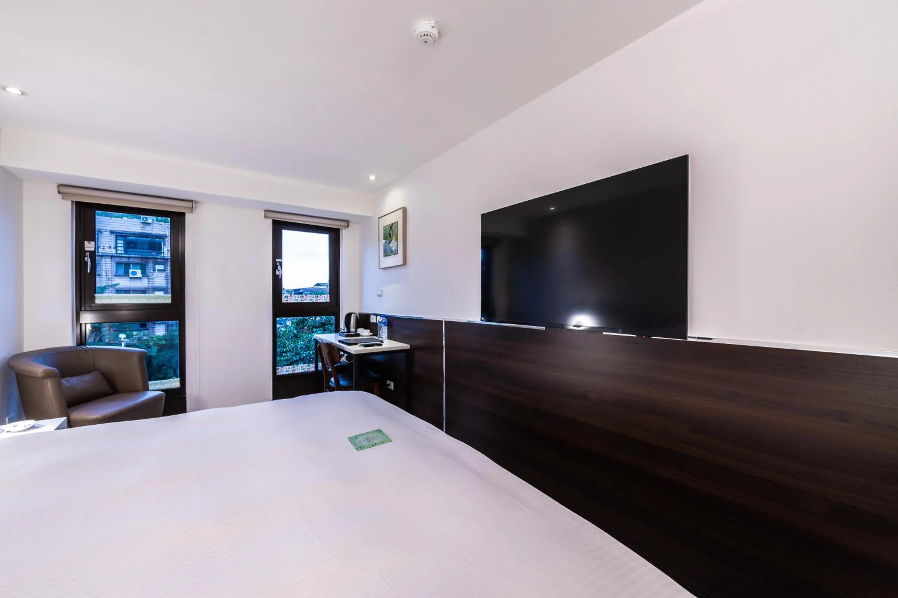 TV and multimedia, Bed in Hub Hotel - Songshan Airport Branch