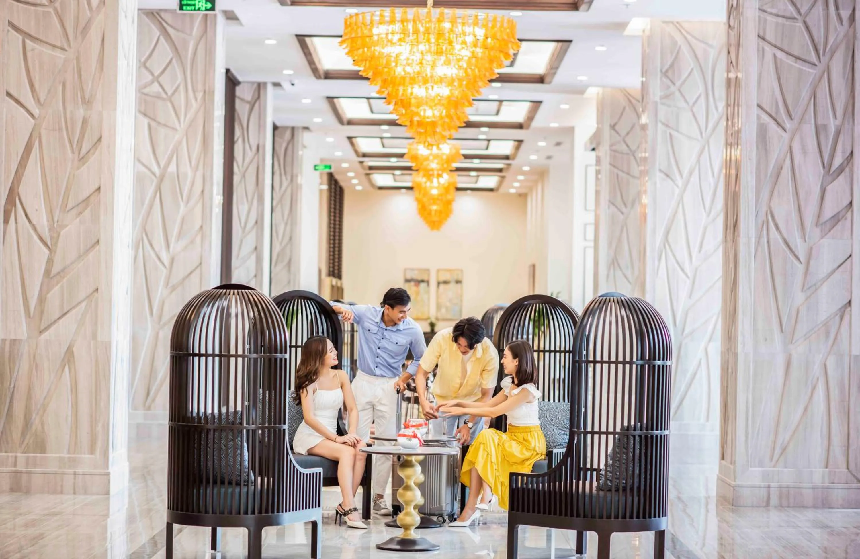 Seating area in Vinholidays Fiesta Phu Quoc