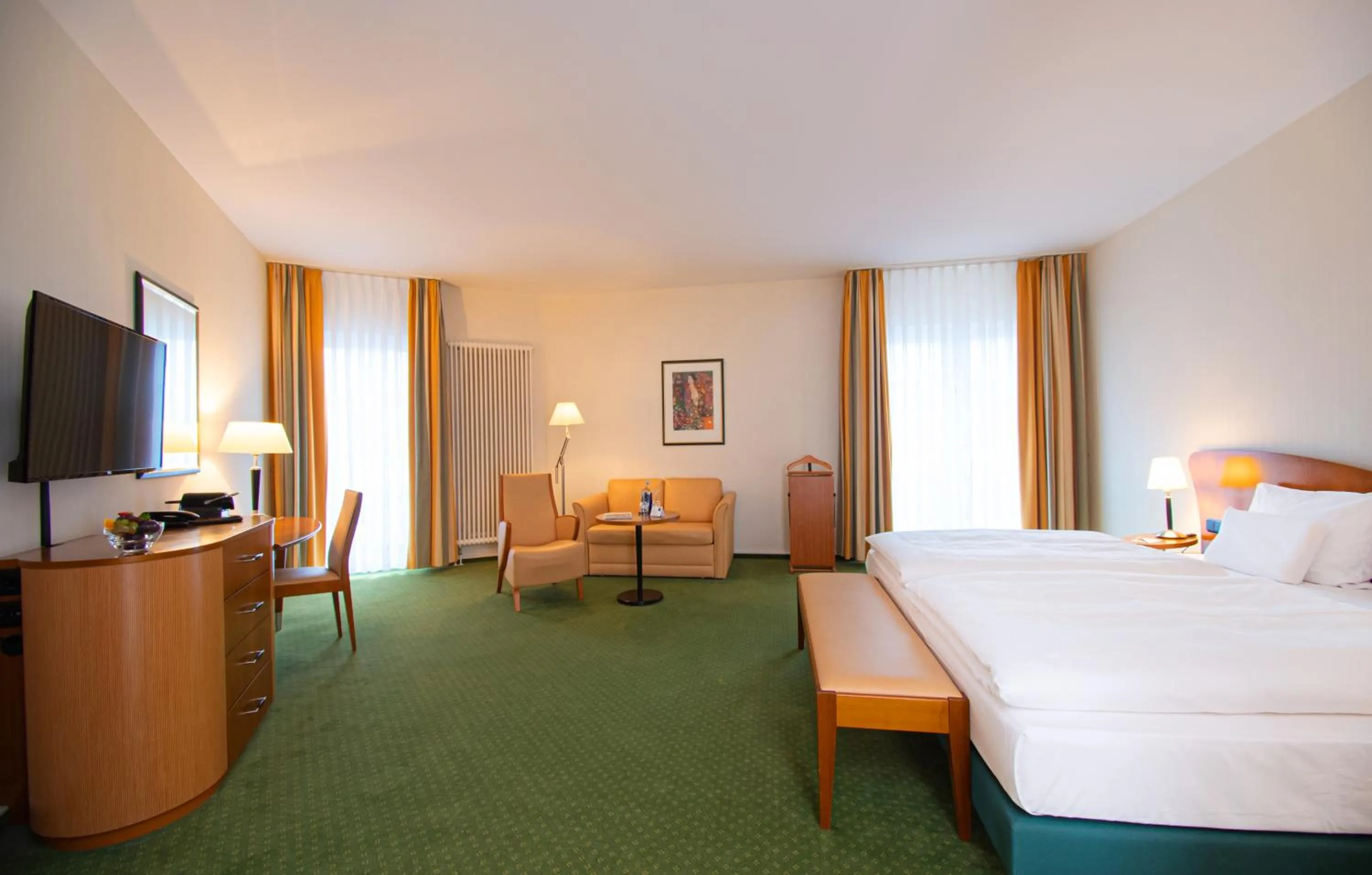 Living room, Bed in Dorint Charlottenhof Halle (Saale)