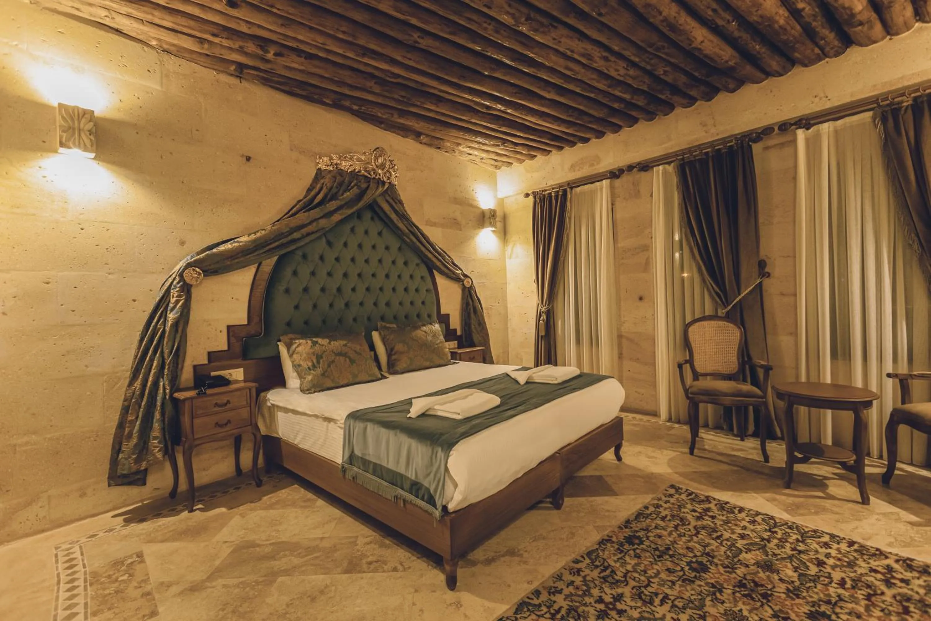 Photo of the whole room, Bed in Sobek Stone House Cappadocia