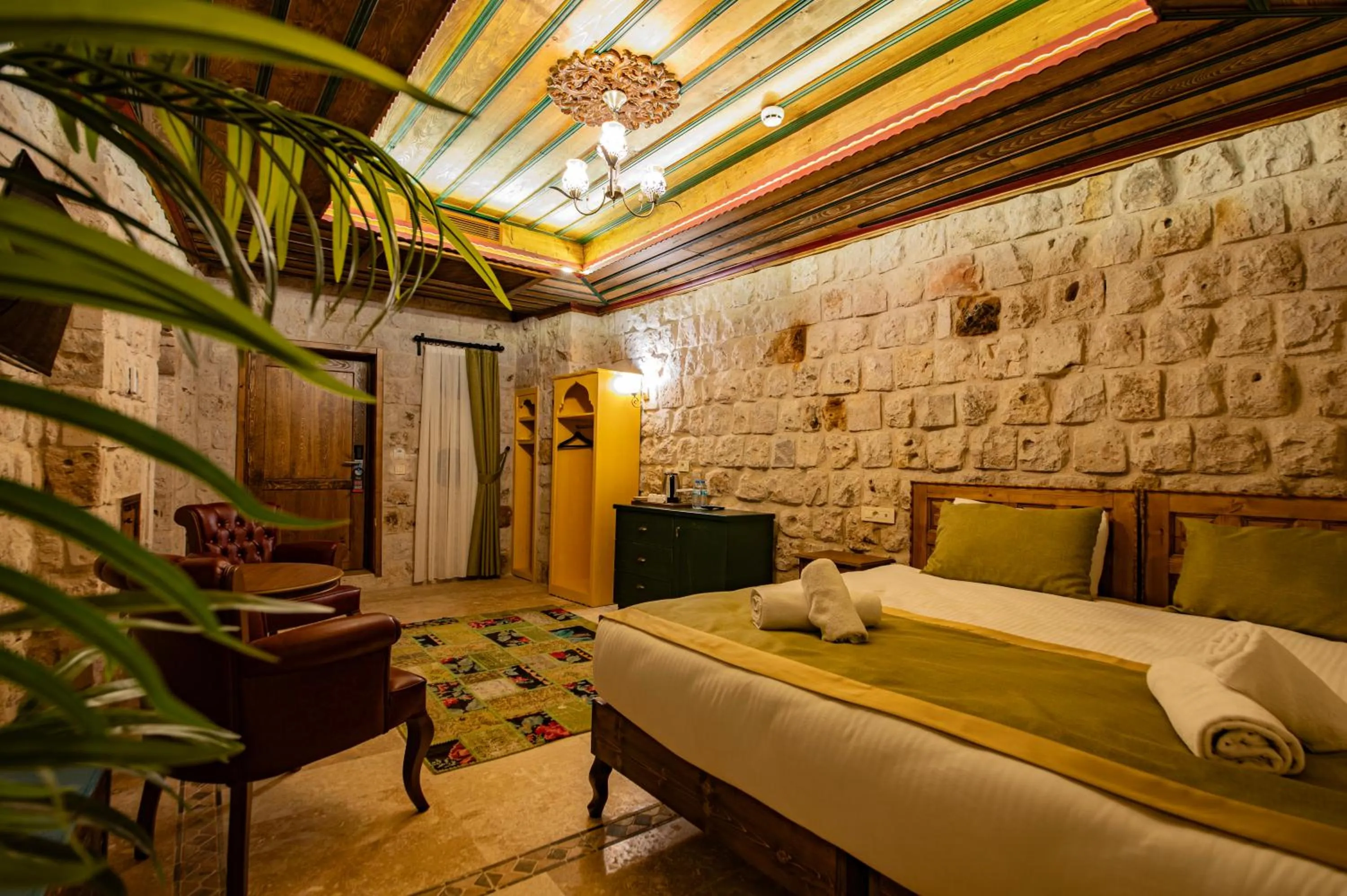 Photo of the whole room, Bed in Sobek Stone House Cappadocia
