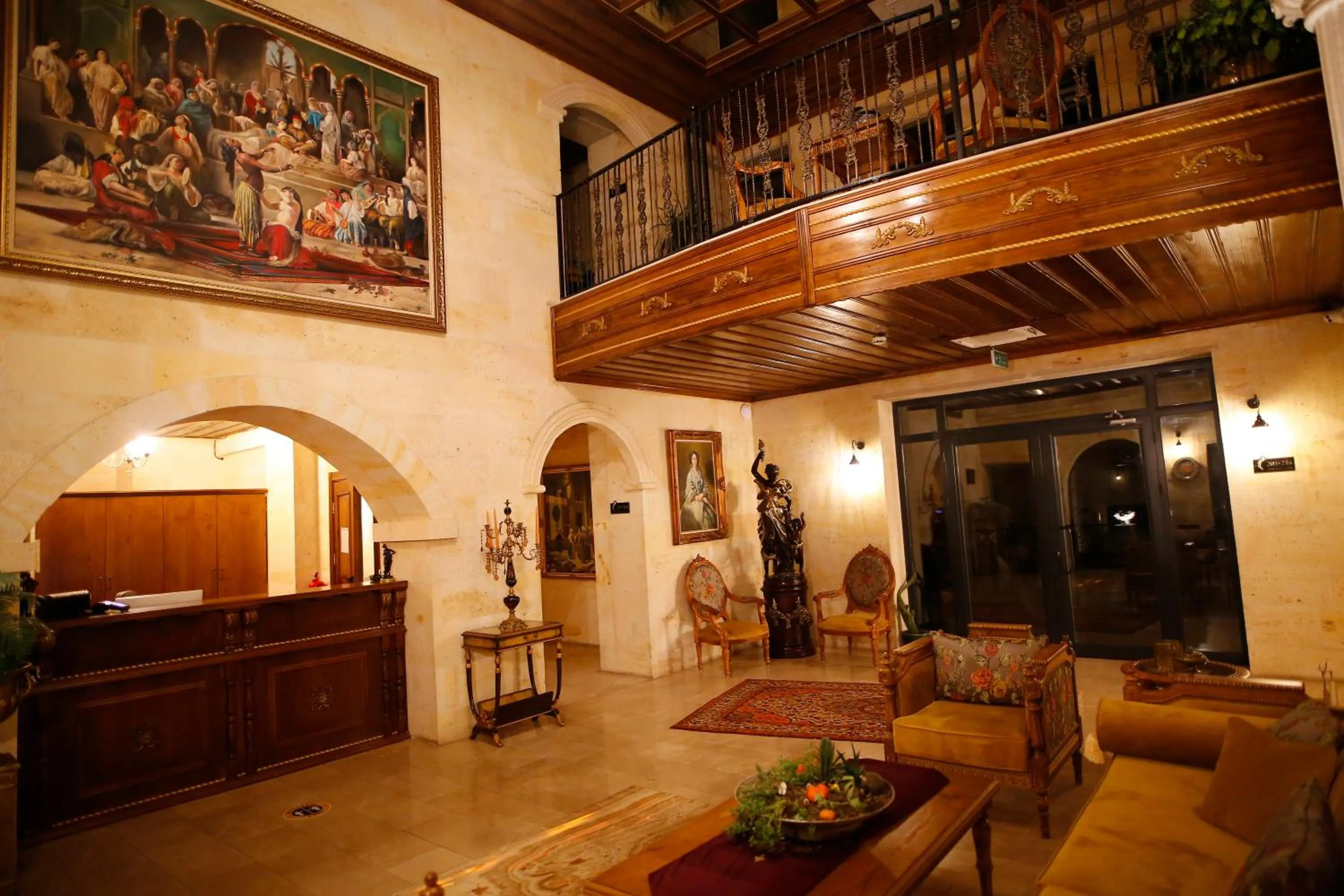 Lobby or reception in Sobek Stone House Cappadocia