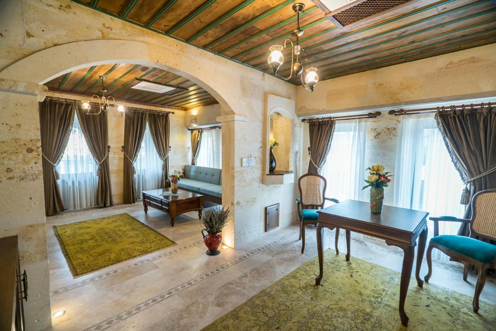 Living room, Bed in Sobek Stone House Cappadocia