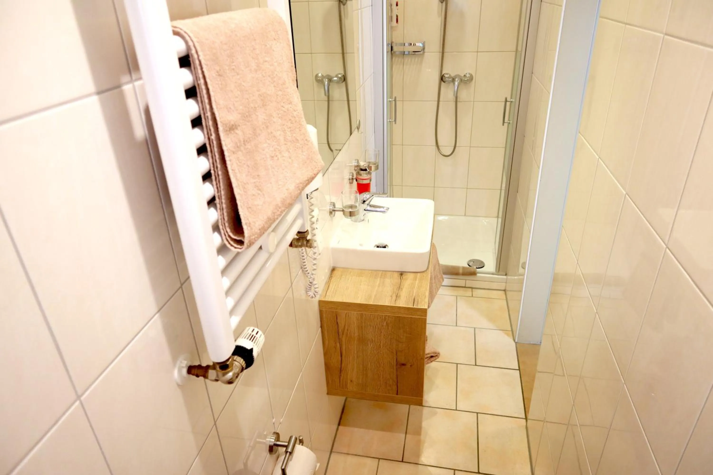 Shower in Weinhaus Gräfen