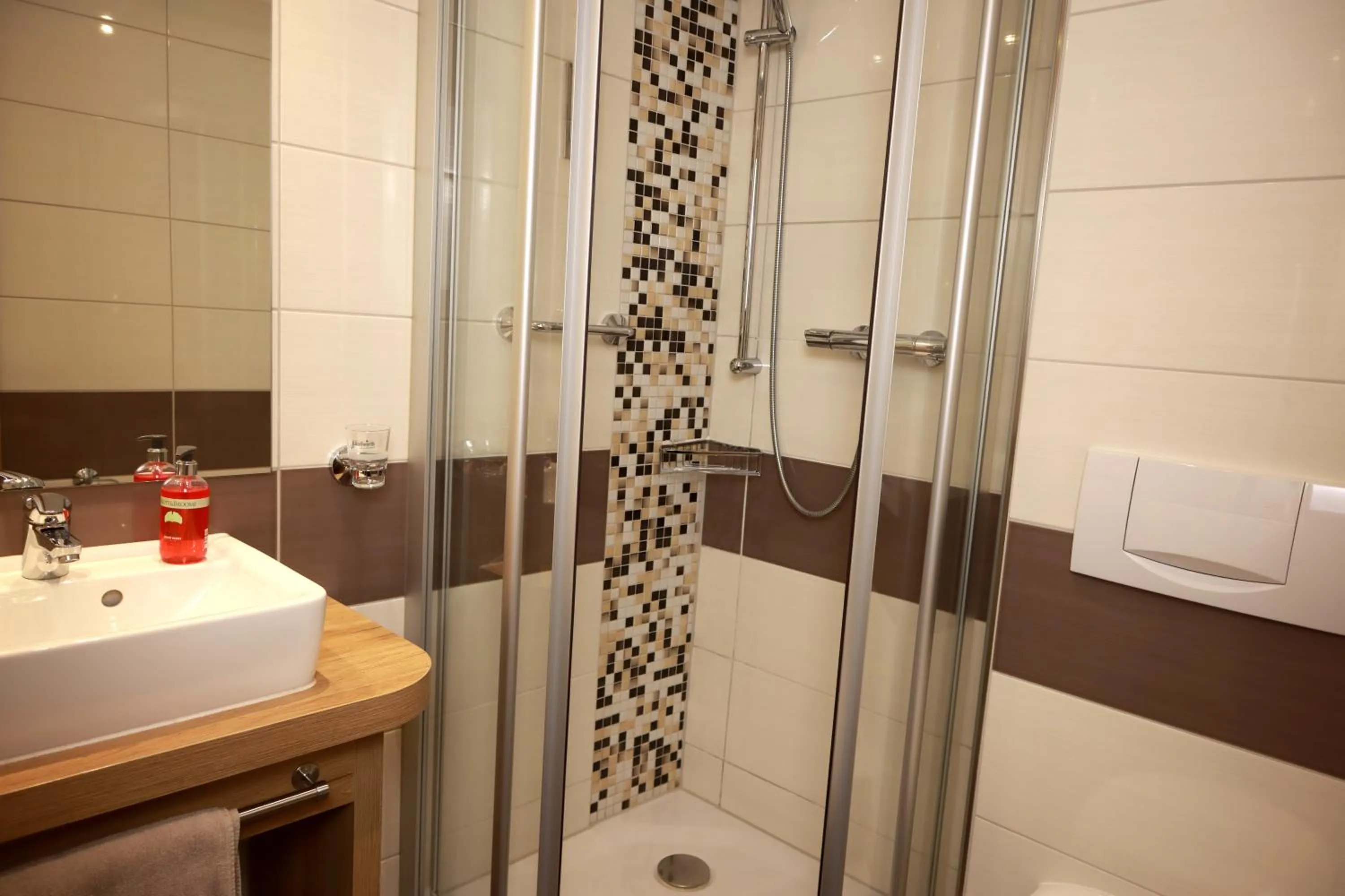 Shower in Weinhaus Gräfen