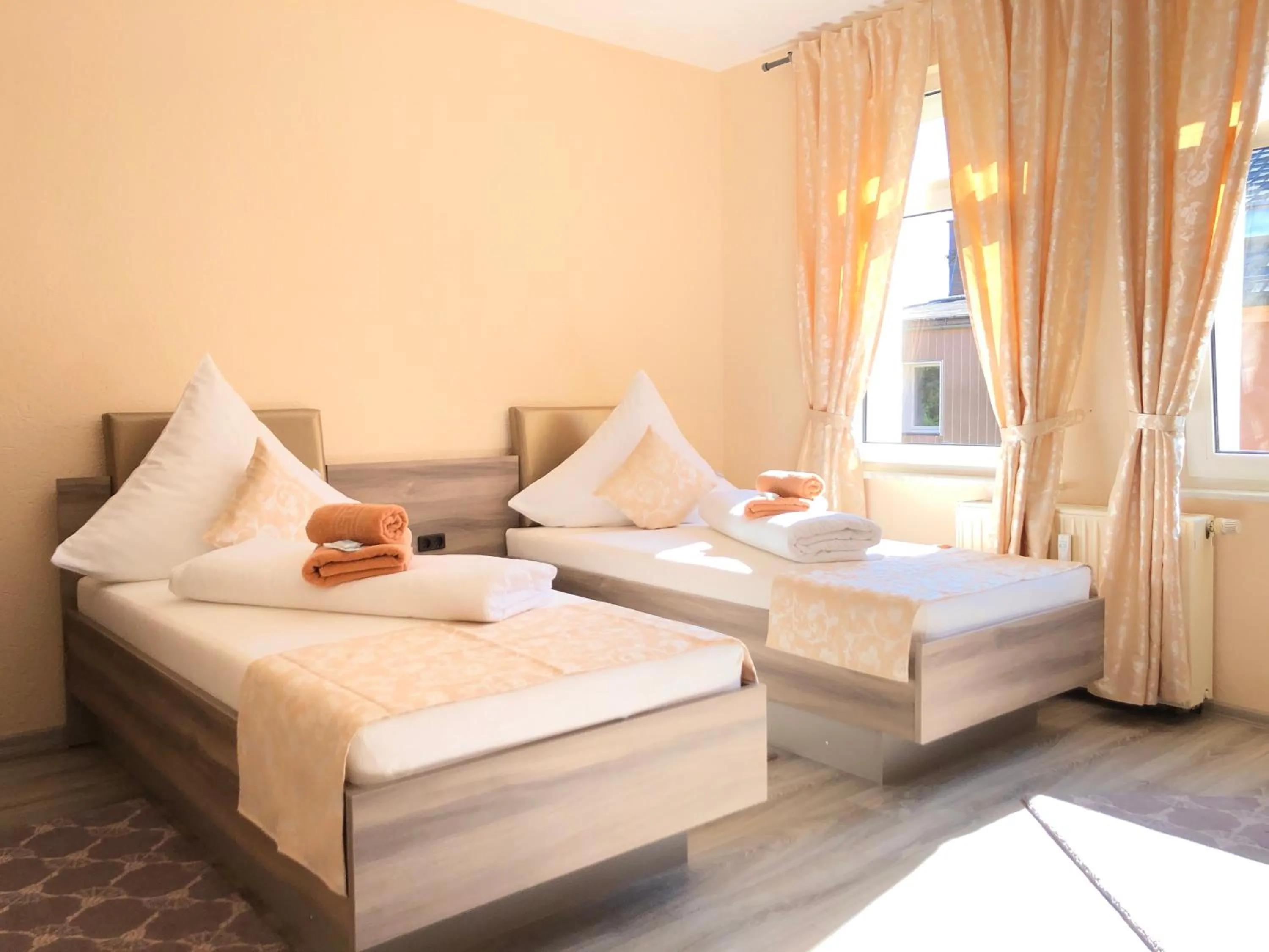 Bed in Pension Goldenes Vogtland