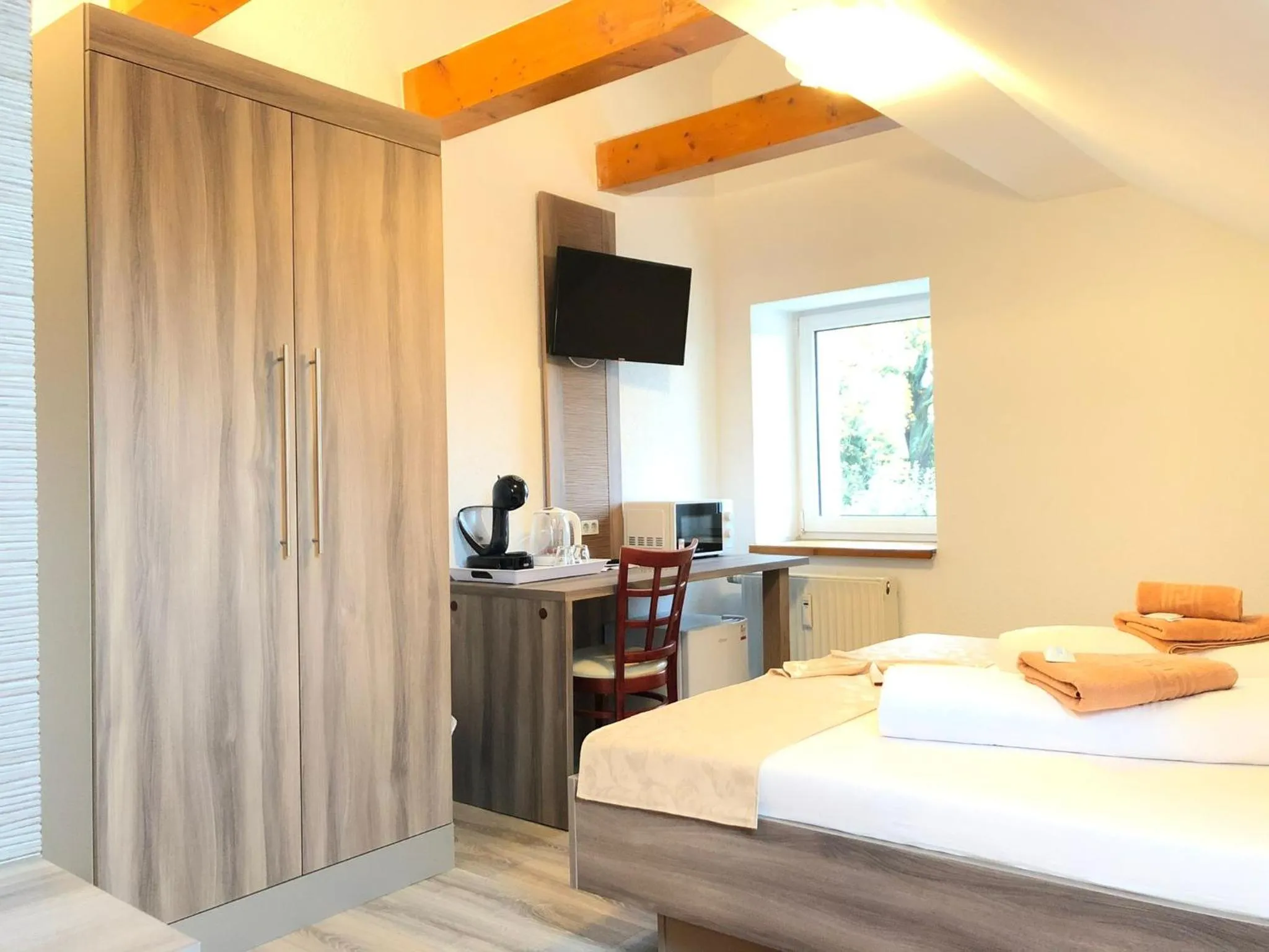 Bed in Pension Goldenes Vogtland