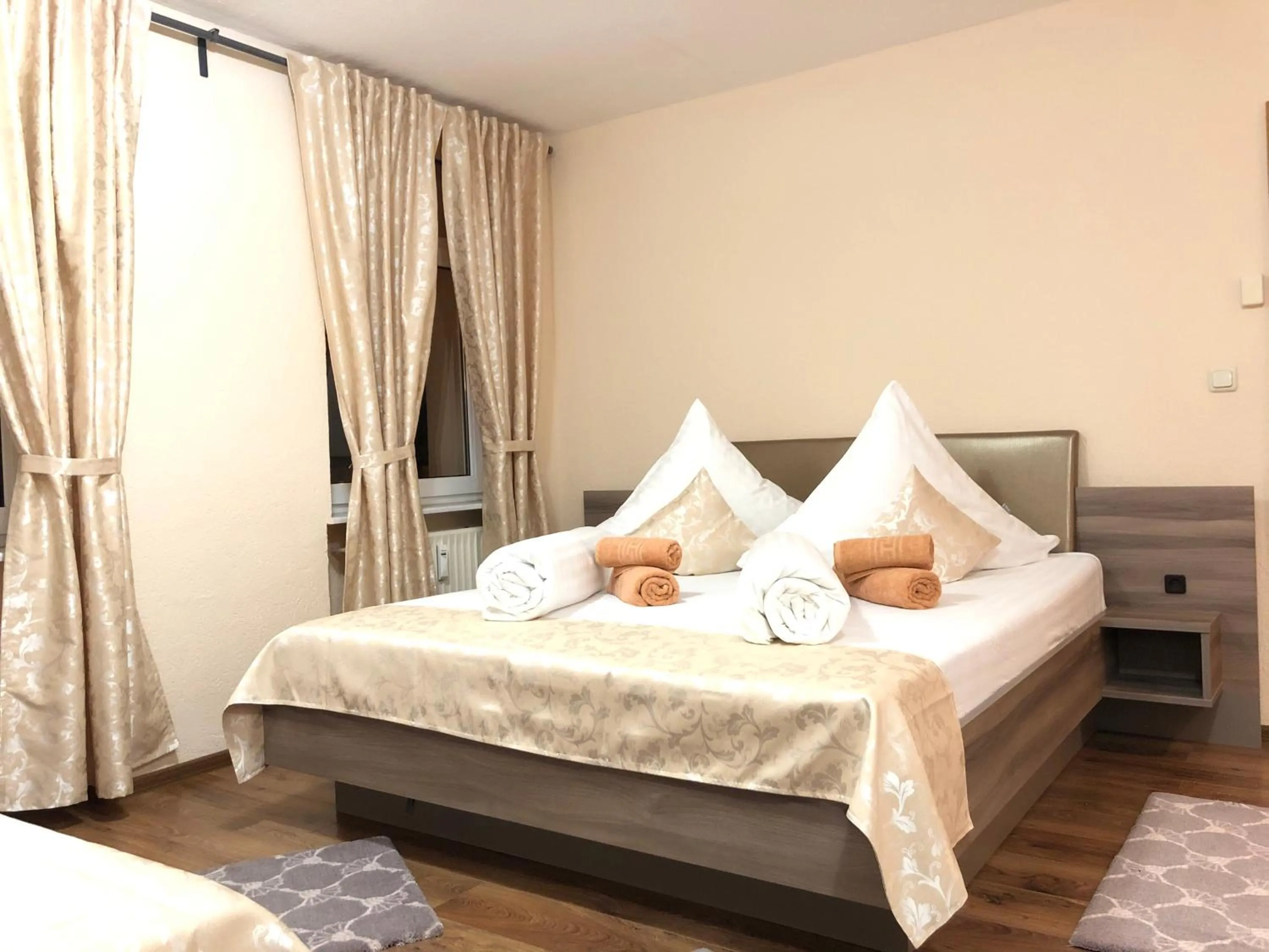 Bed in Pension Goldenes Vogtland