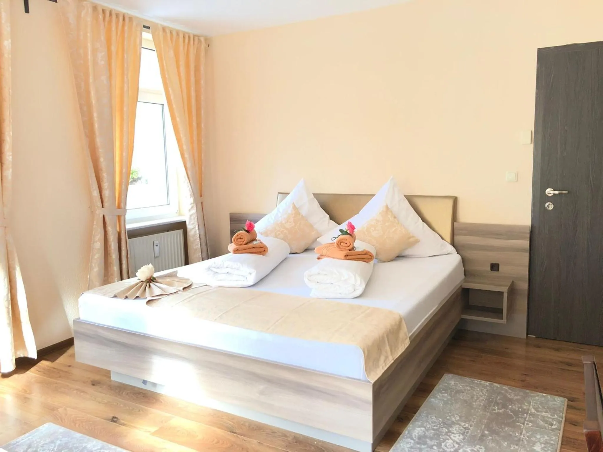 Bed in Pension Goldenes Vogtland