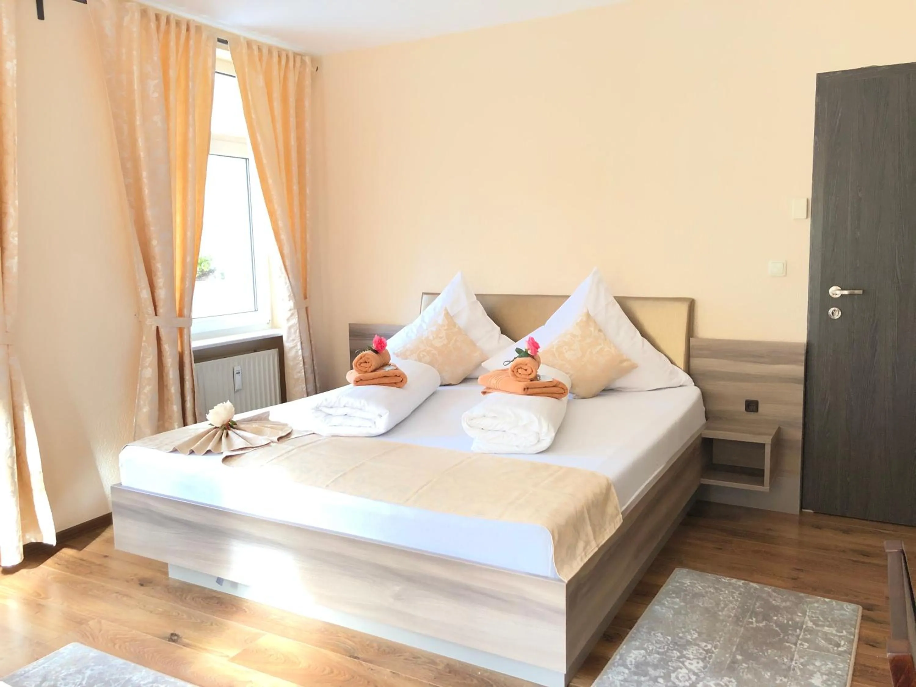 Bed in Pension Goldenes Vogtland