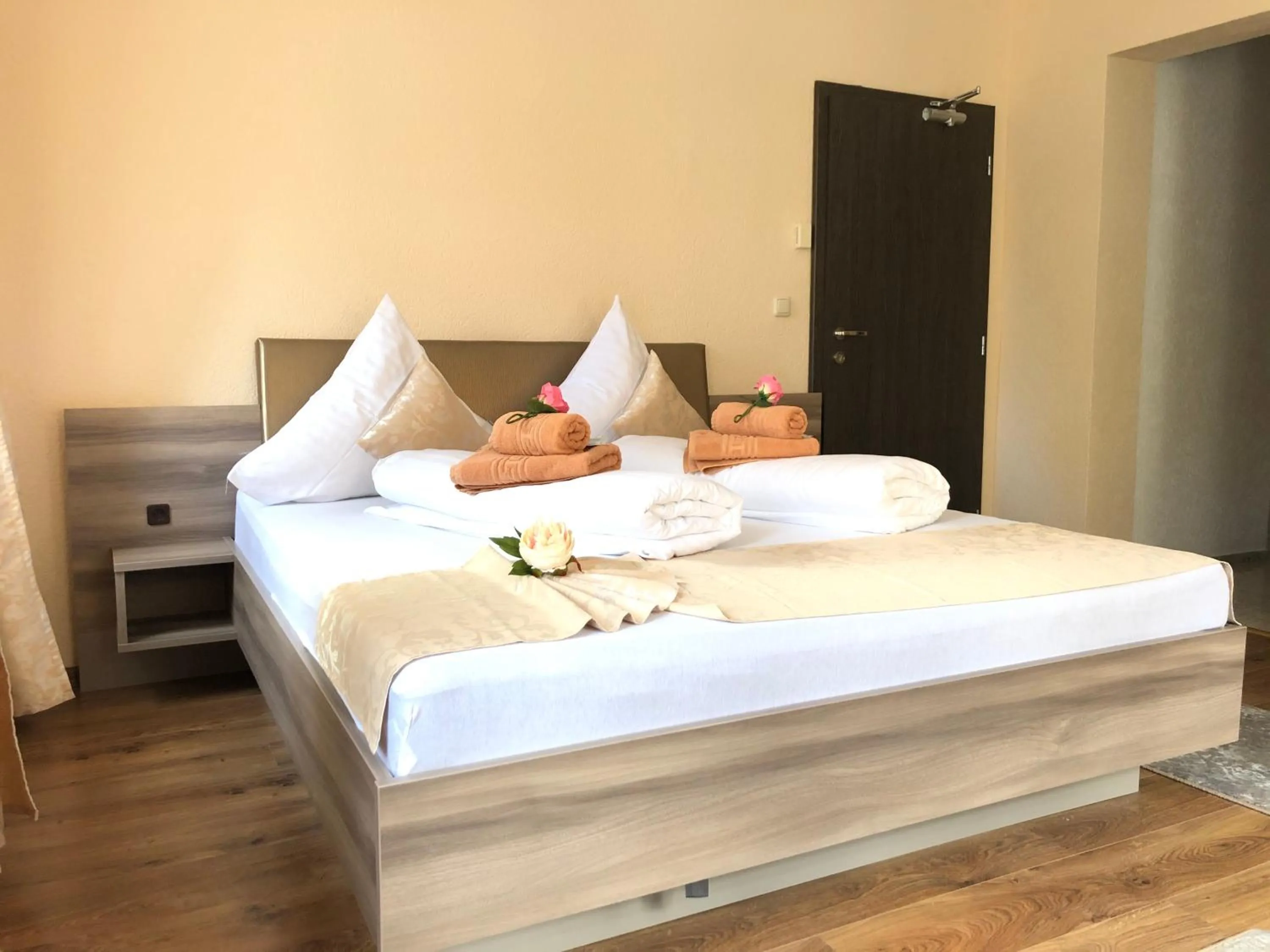 Bed in Pension Goldenes Vogtland