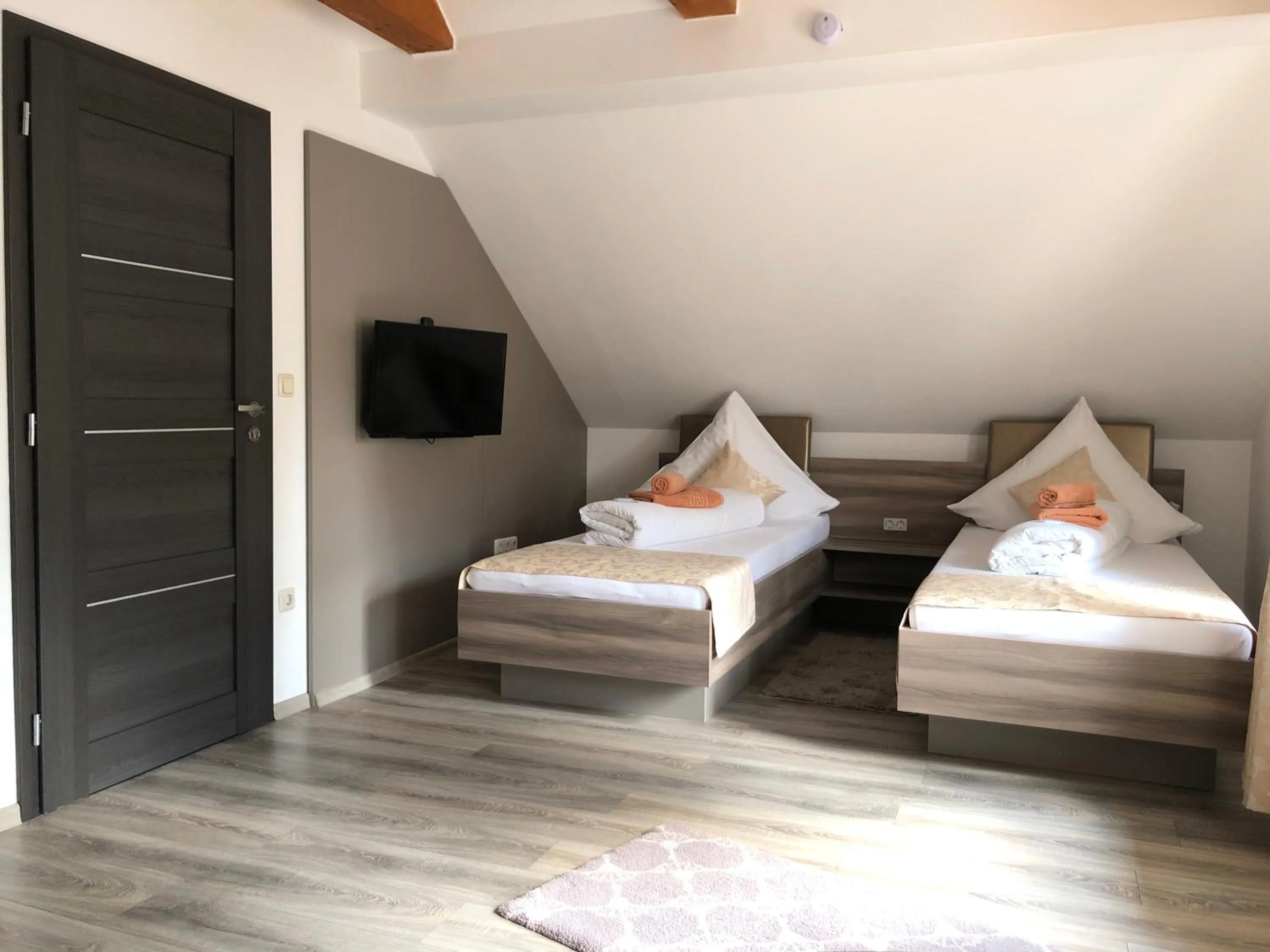 Bed in Pension Goldenes Vogtland