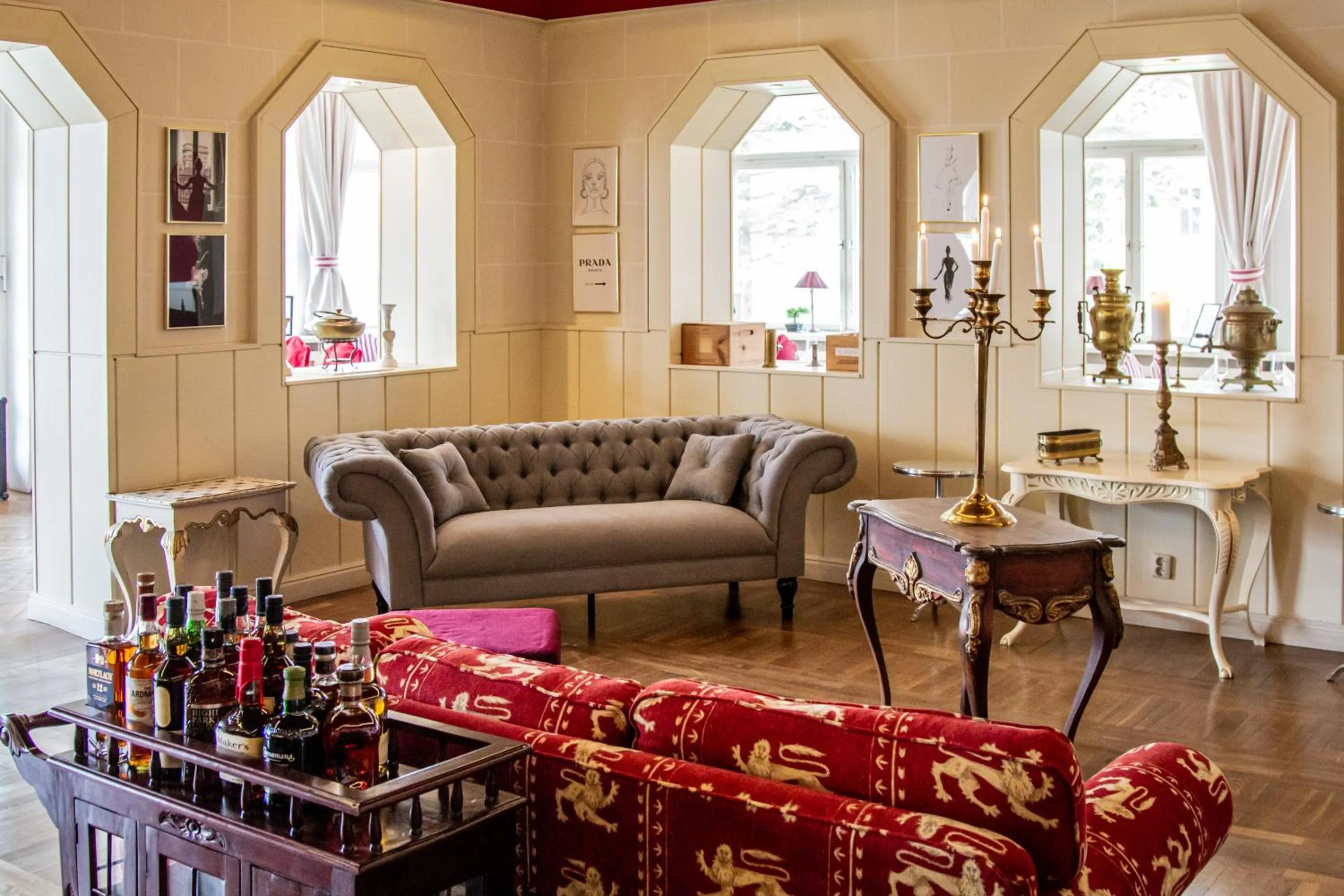 Lounge or bar in Meeressterne Hotel Weißes Schloß