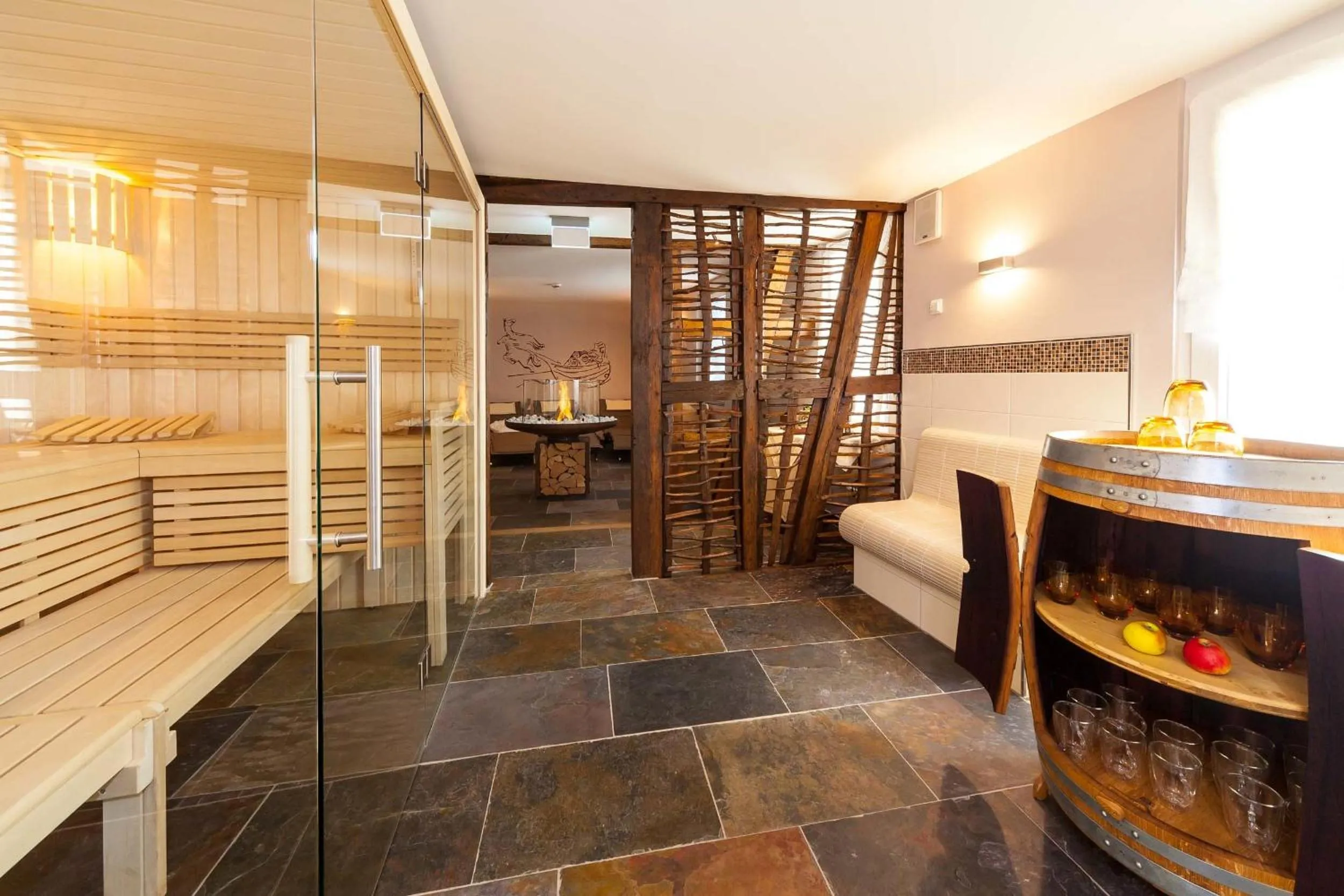 Spa and wellness centre/facilities, Bed in Hotel Halfenstube & Villa Spa 1894