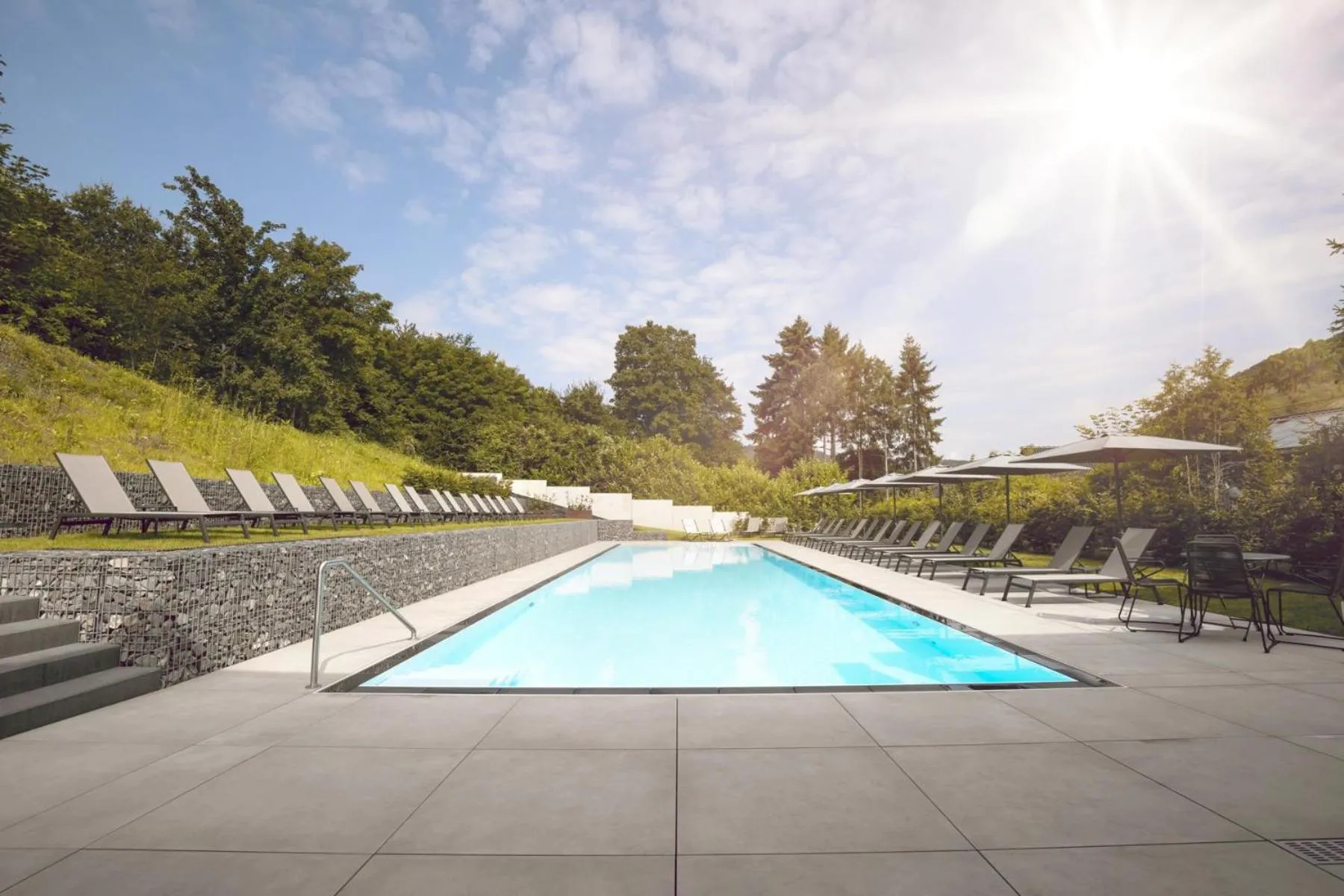 Swimming pool in Hotel Halfenstube & Villa Spa 1894