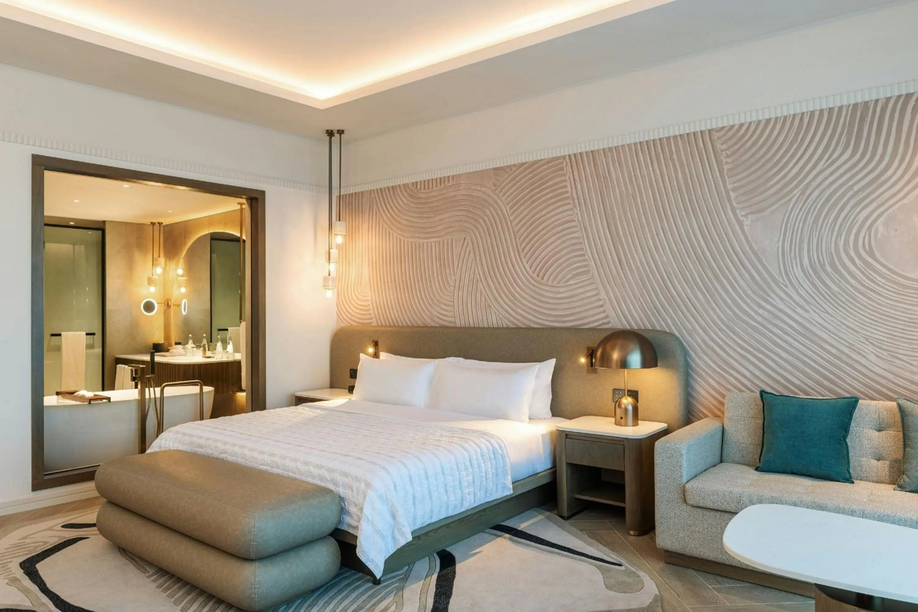 Photo of the whole room, Bed in Le Meridien Al Aqah Beach Resort