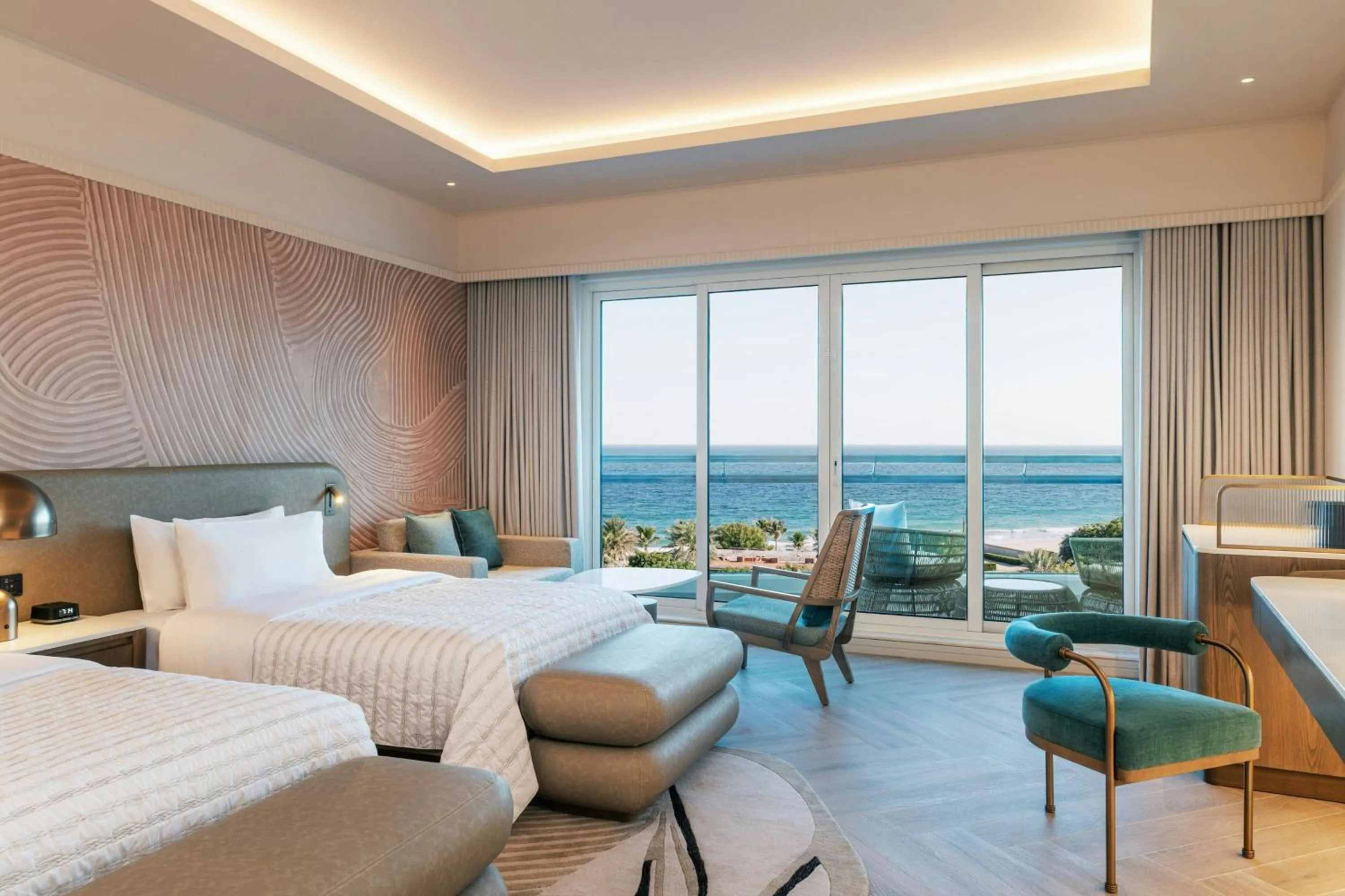 Photo of the whole room, Bed in Le Meridien Al Aqah Beach Resort