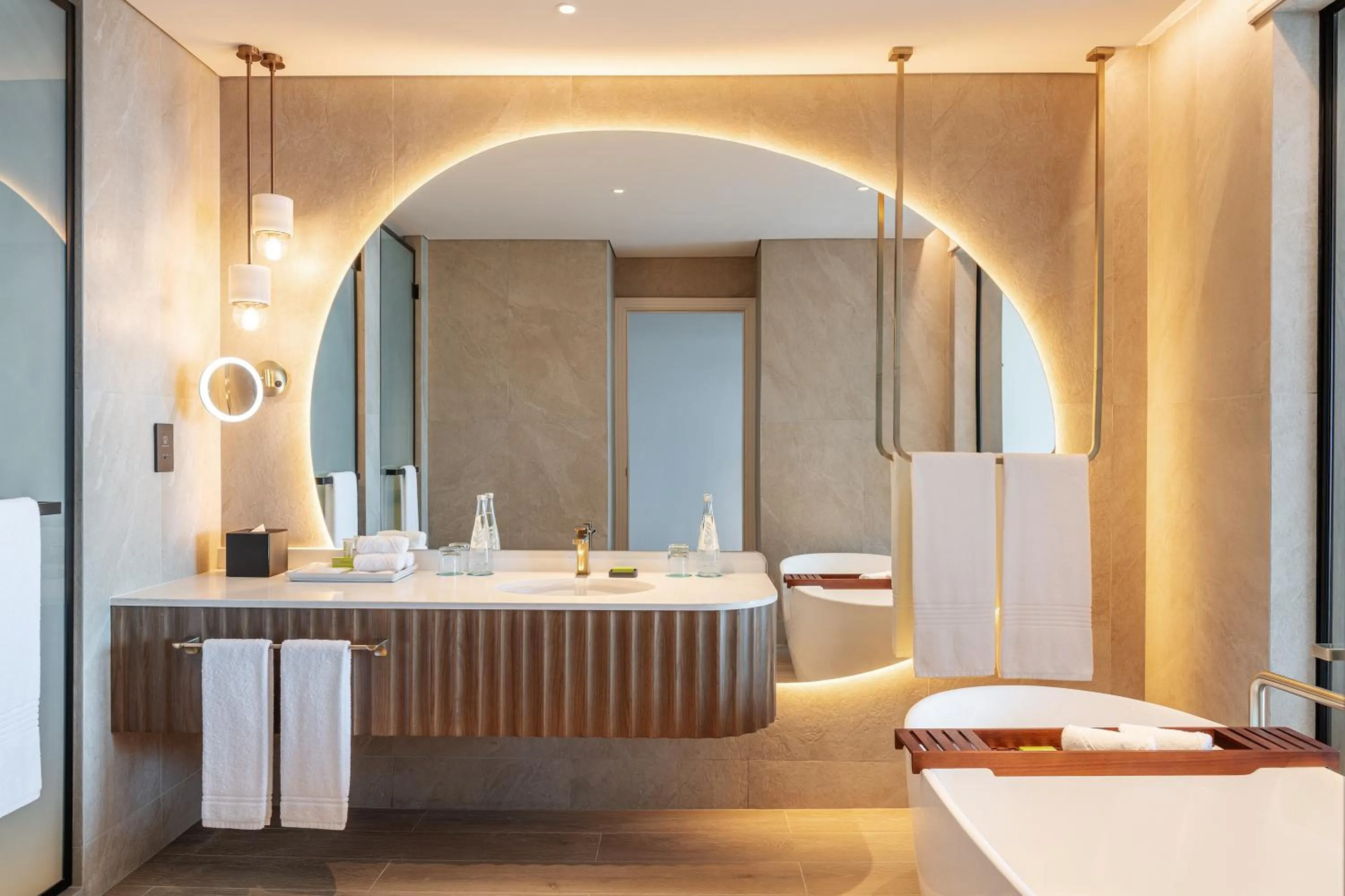 Bathroom in Le Meridien Al Aqah Beach Resort