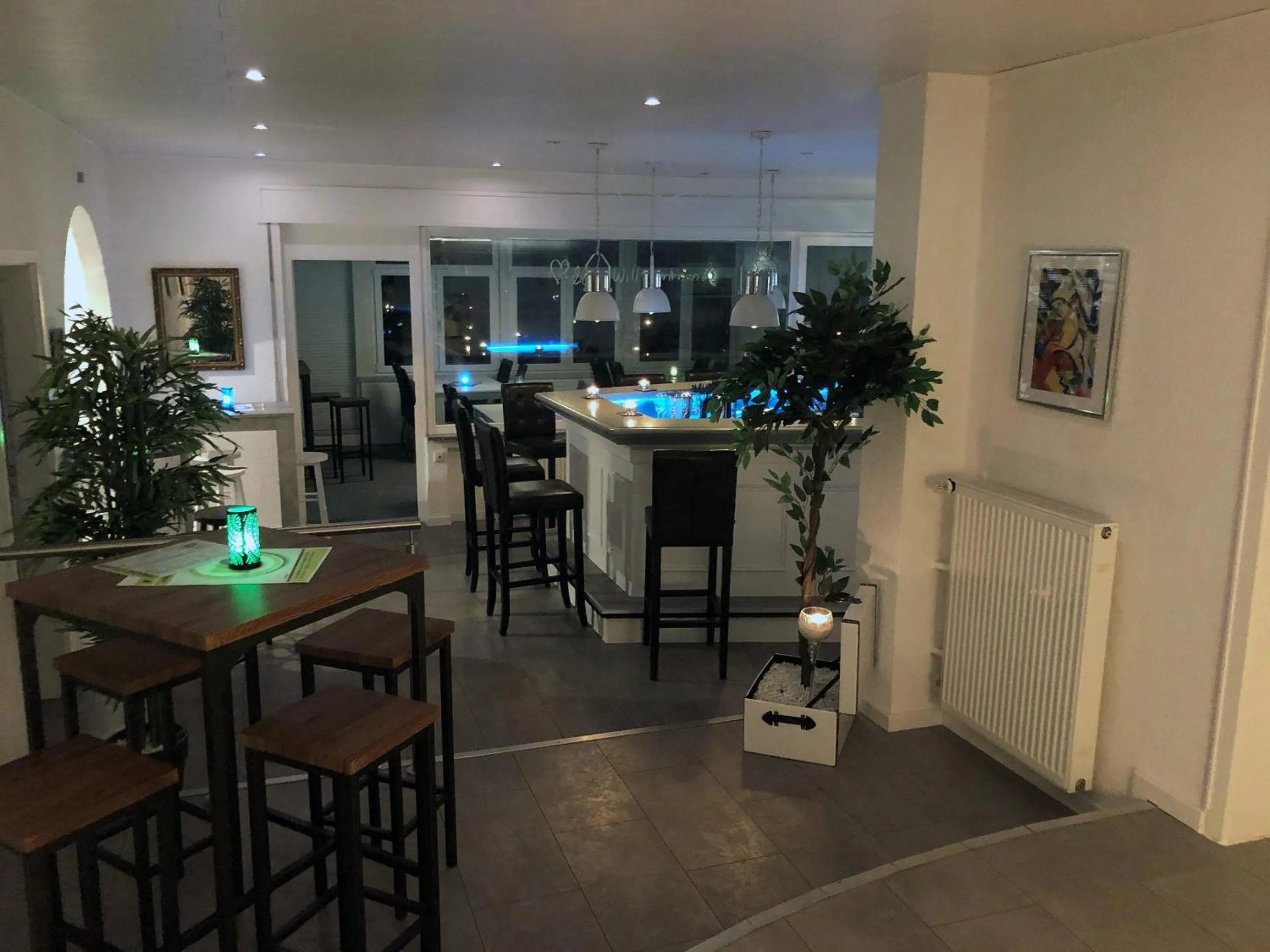 Lounge or bar in Murgtal Motel