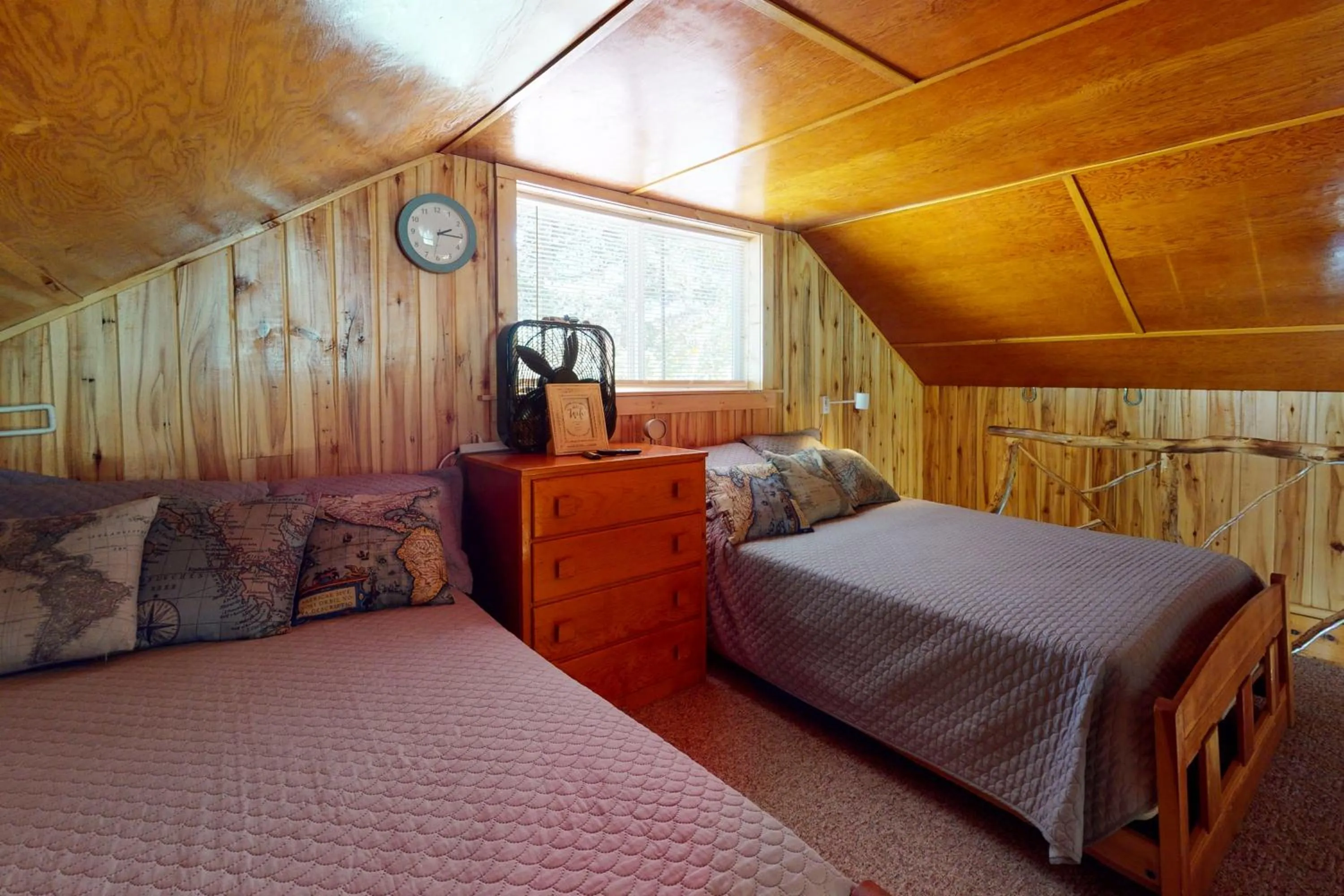 Bed in Happy Place Cabin