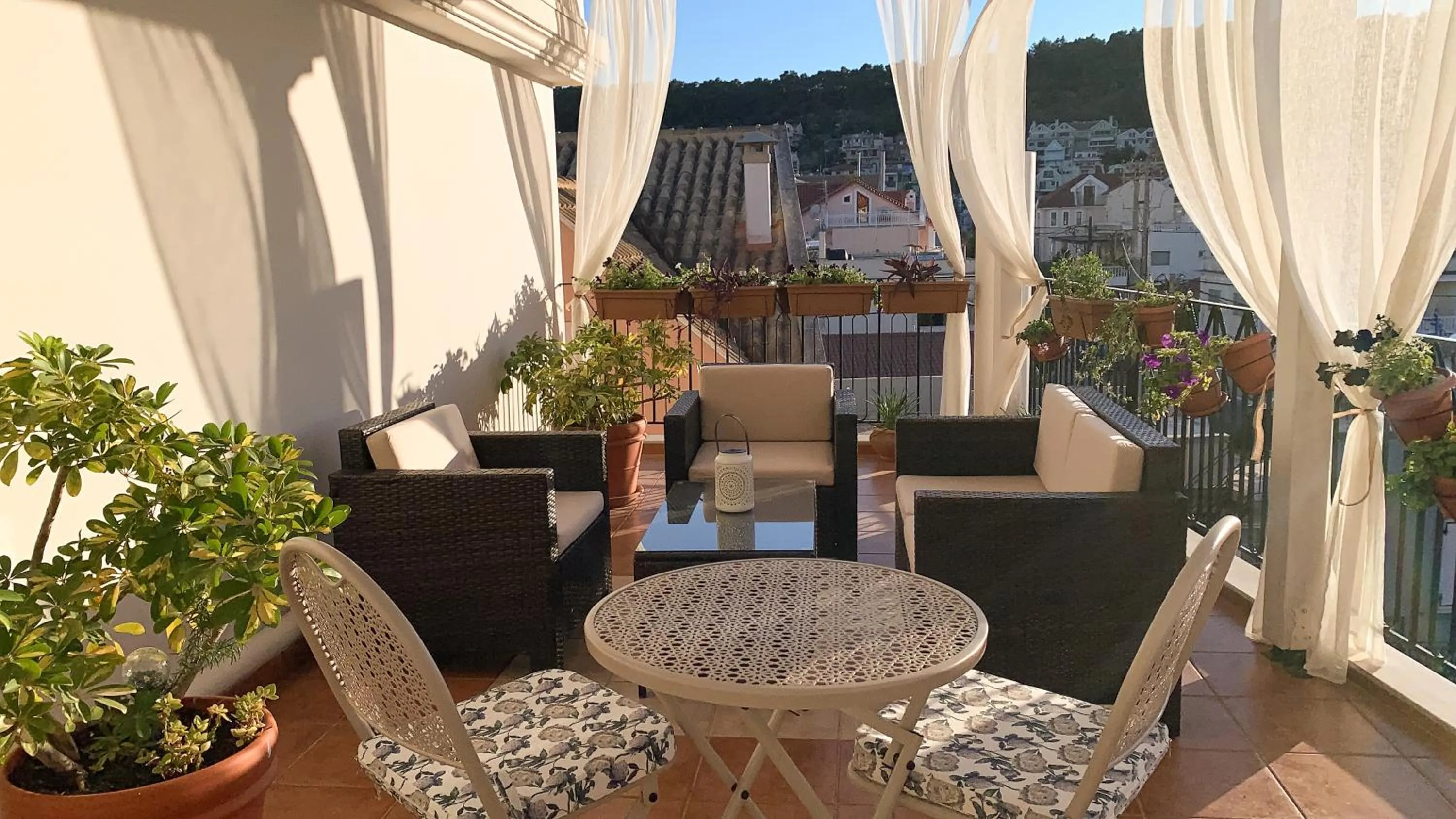 Balcony/Terrace in Rouchotas Apartments
