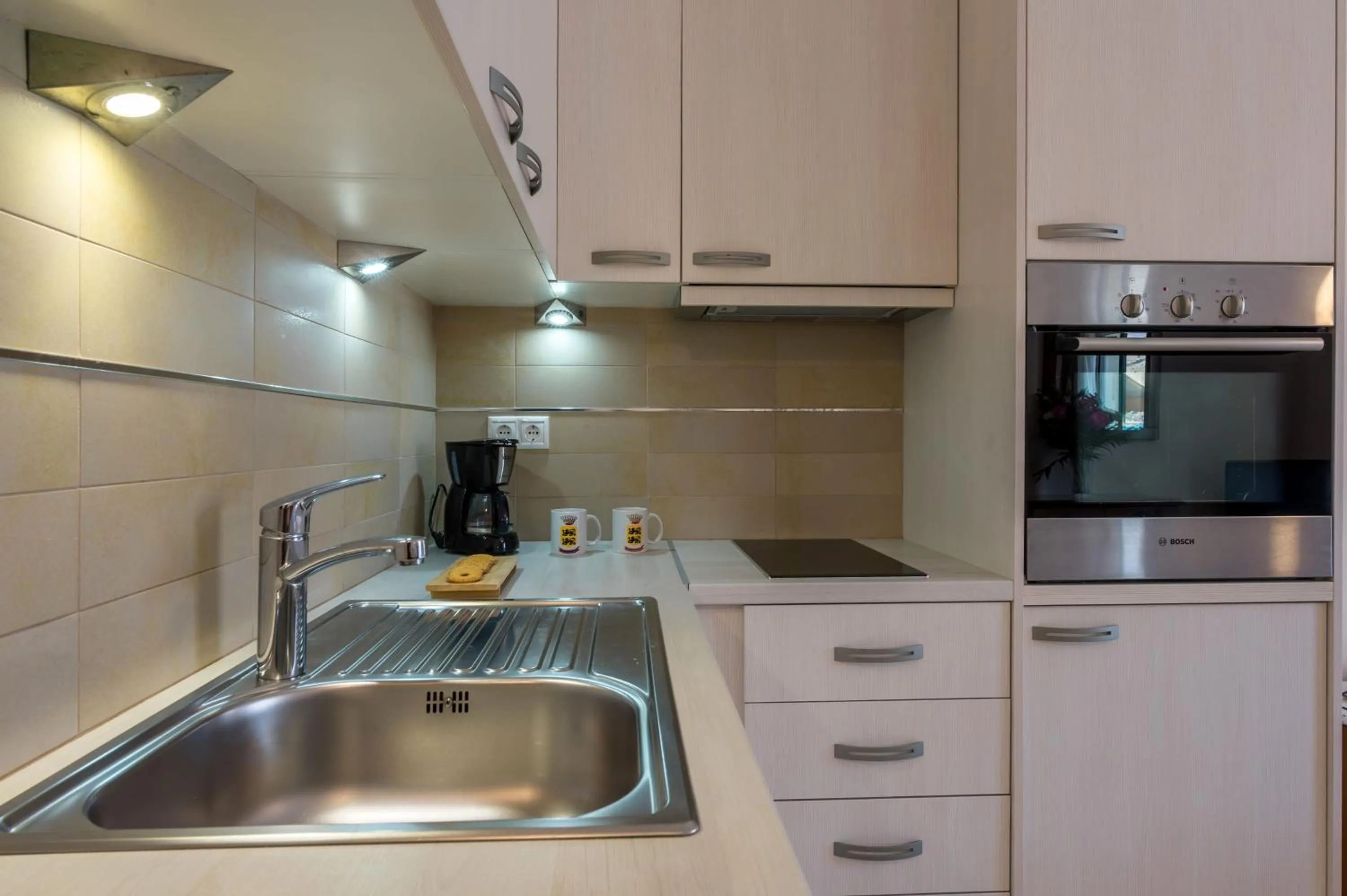 kitchen in Rouchotas Apartments