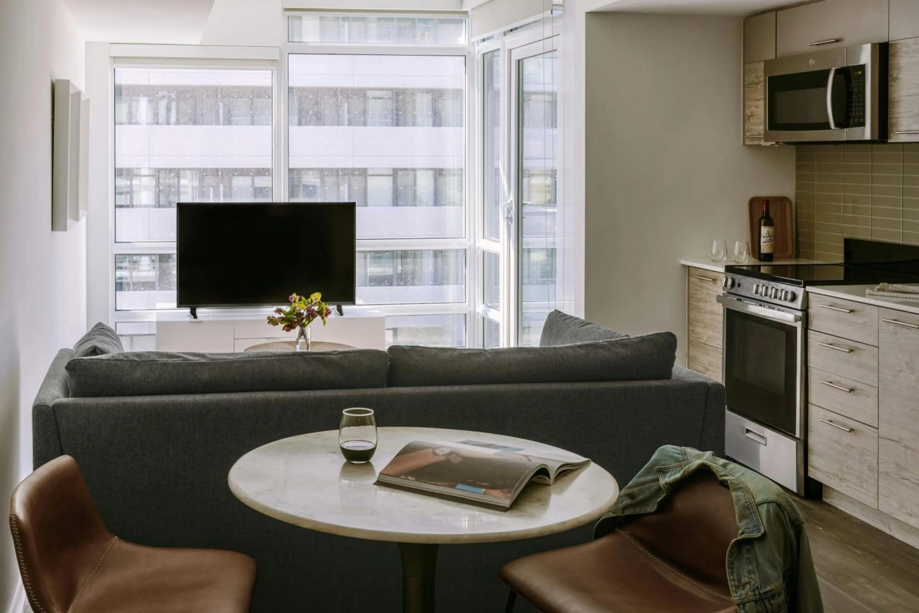 Living room in Sonder by Marriott Bonvoy The Liberty Apartments Liberty Village