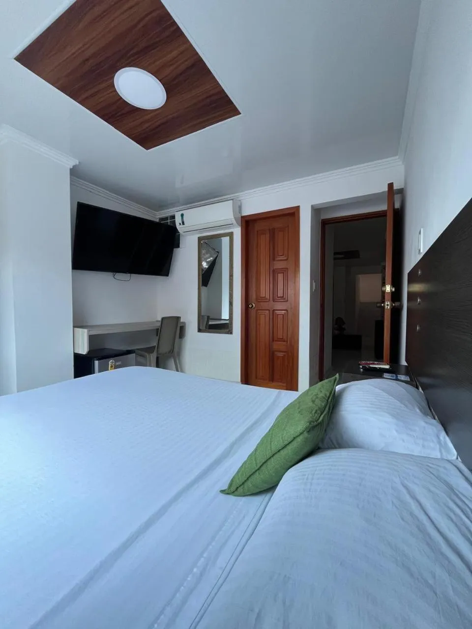 Bed in Villa Santos Apartaestudios