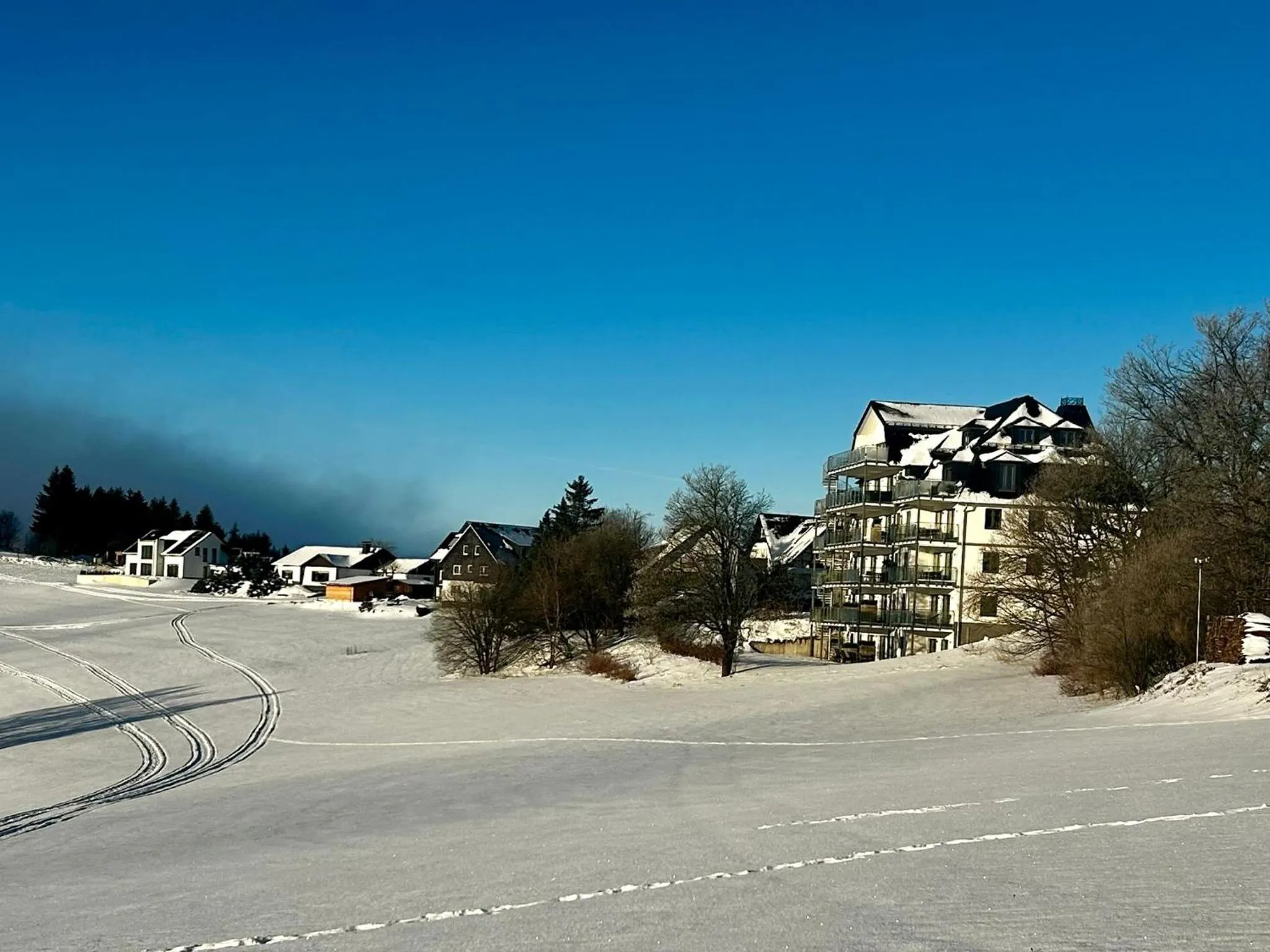 Property building in Astenblick Apartments Winterberg with sauna