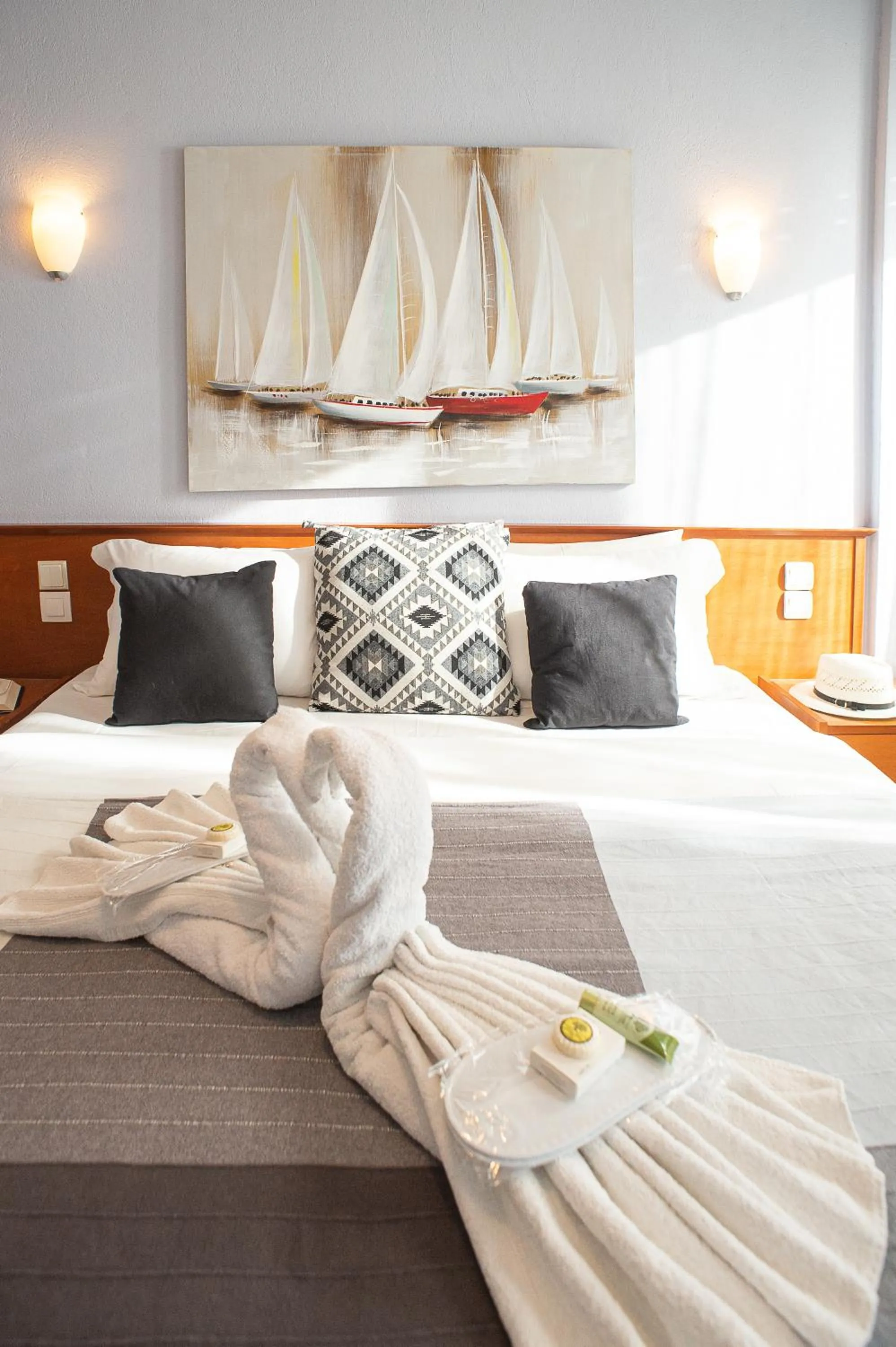 Bed in Hotel Pithari