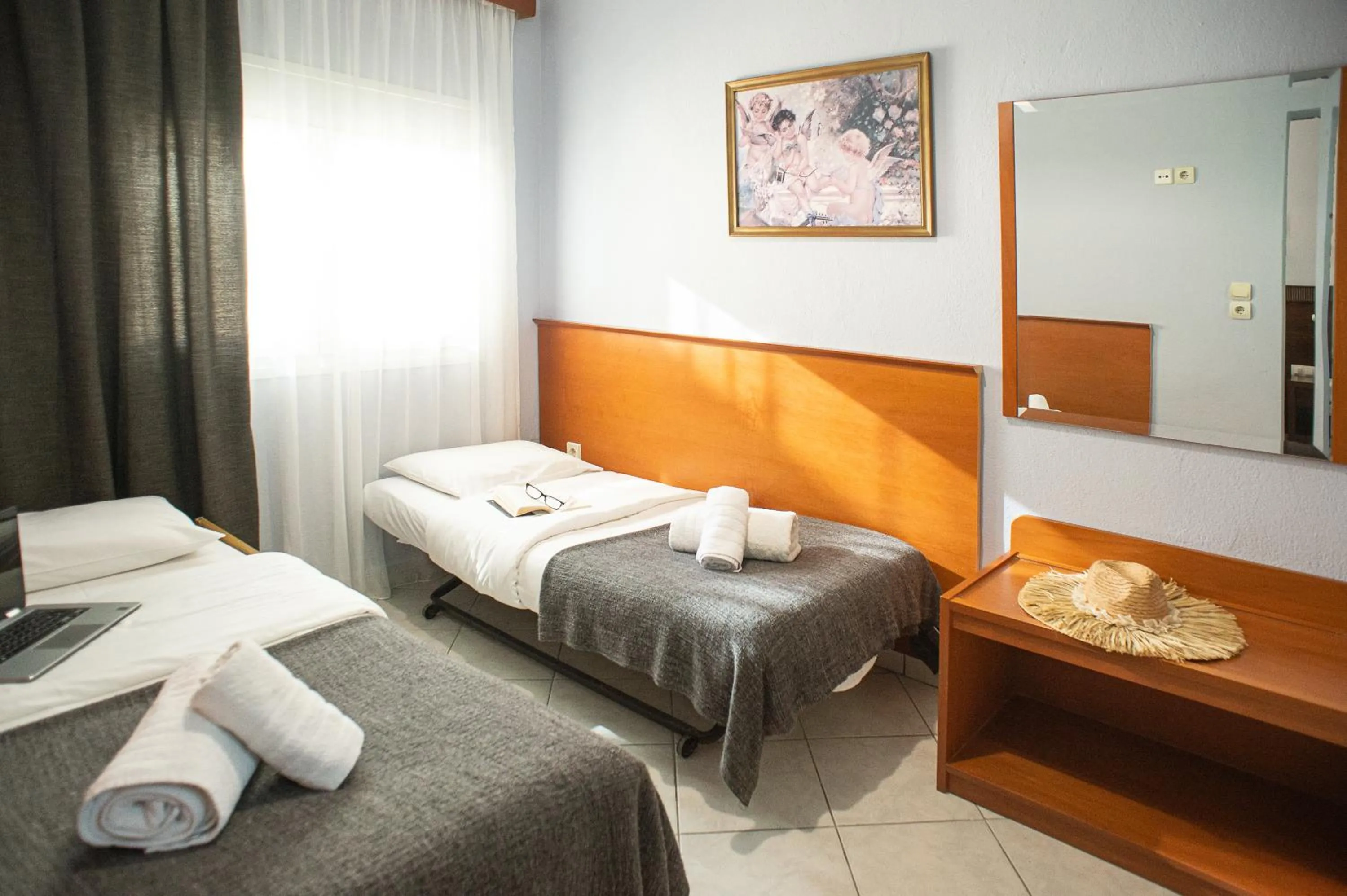 Bed in Hotel Pithari