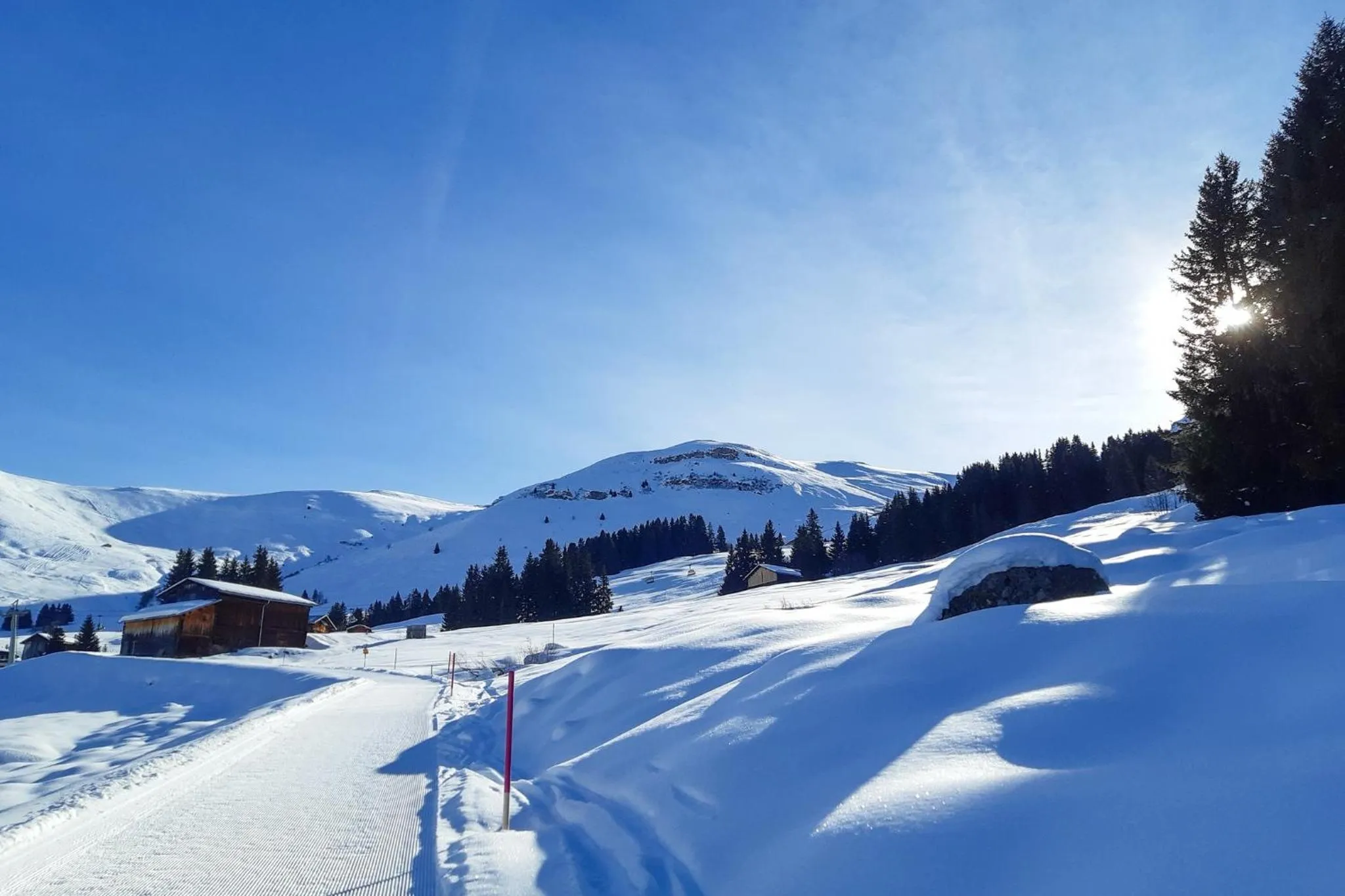 Skiing in Alpenlodge Val Gronda
