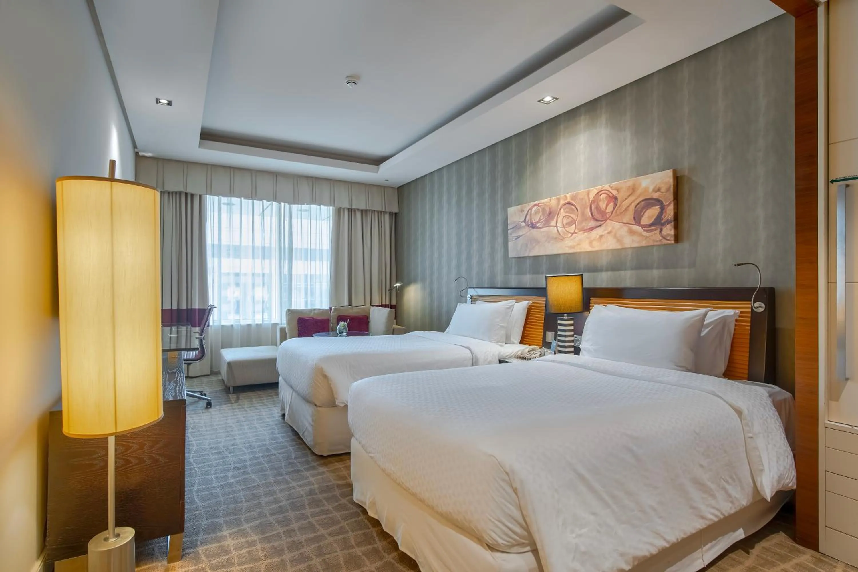 Bed in Majestic Premier Hotel Burdubai