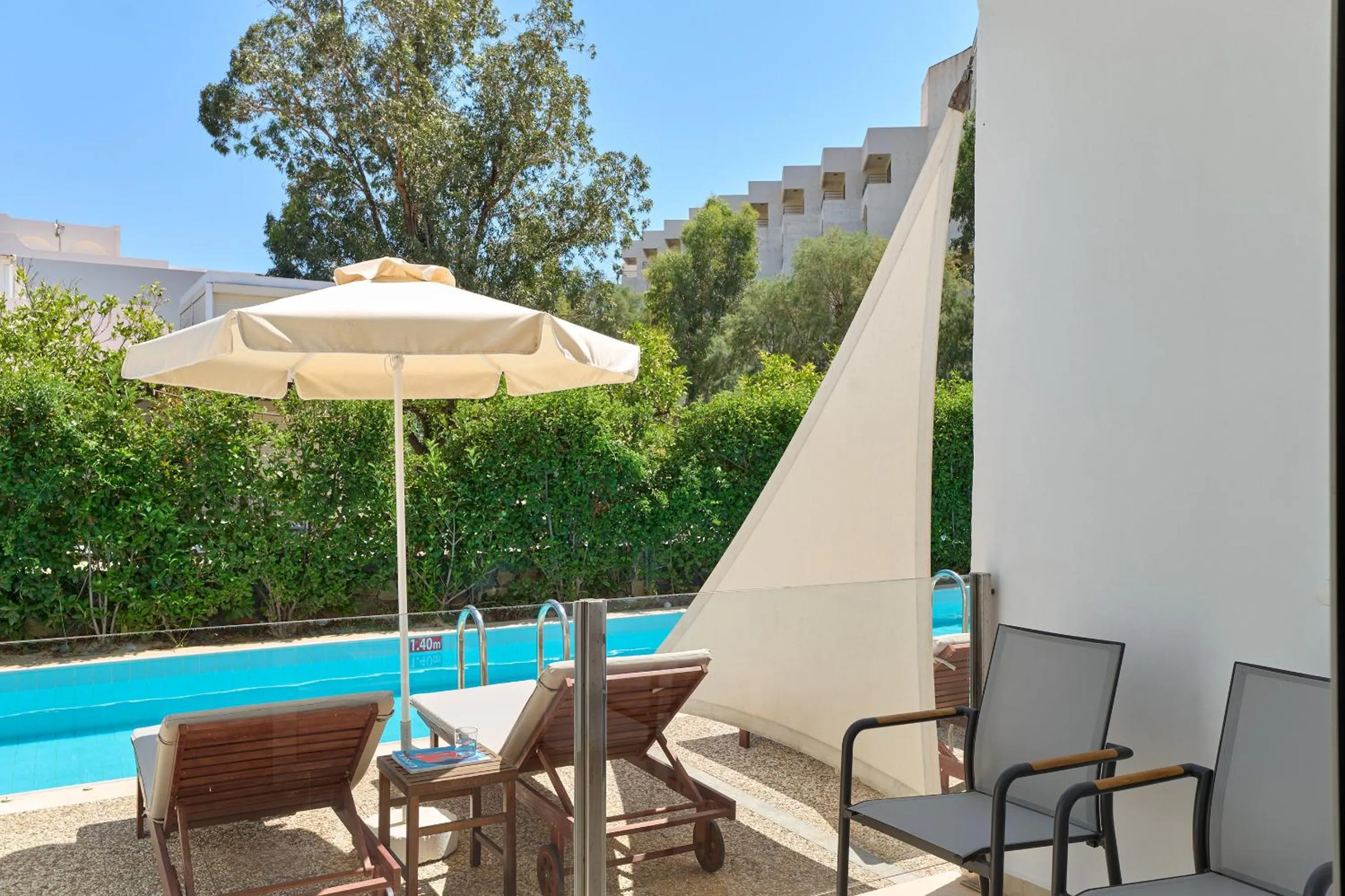 Patio in Atlantica Akti Zeus Hotel