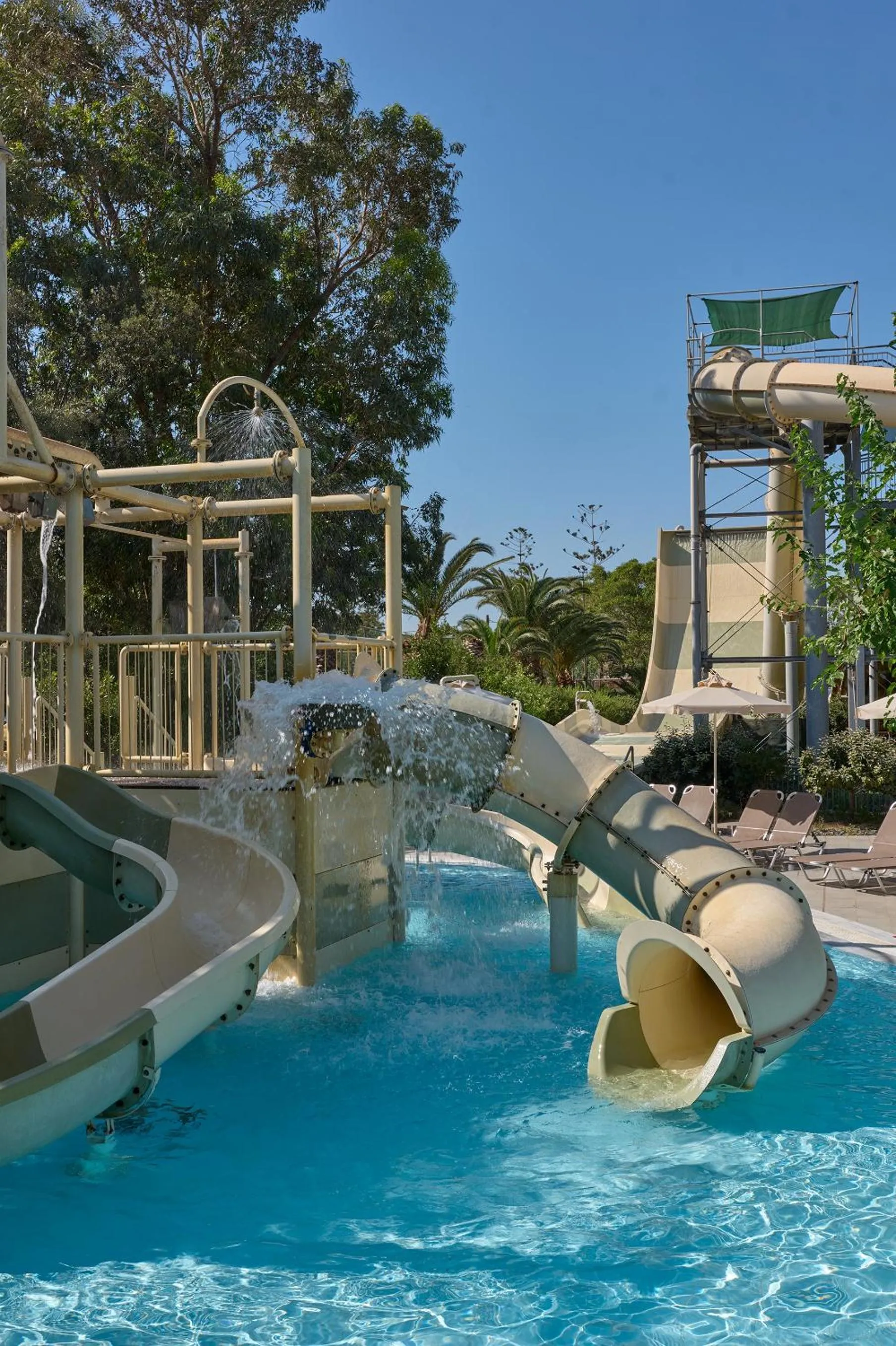 Aqua park in Atlantica Akti Zeus Hotel