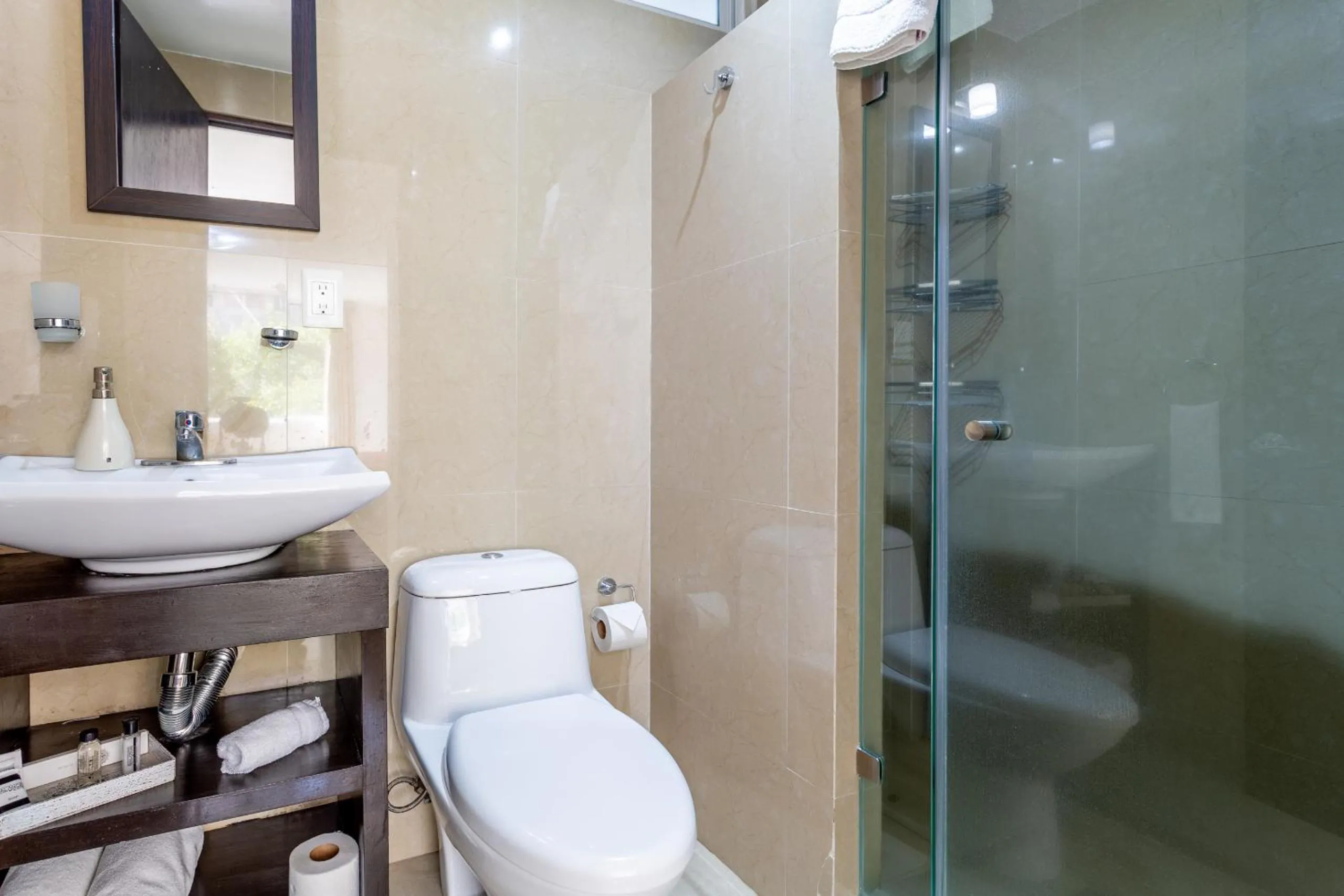 Shower in Suites 259 Condesa
