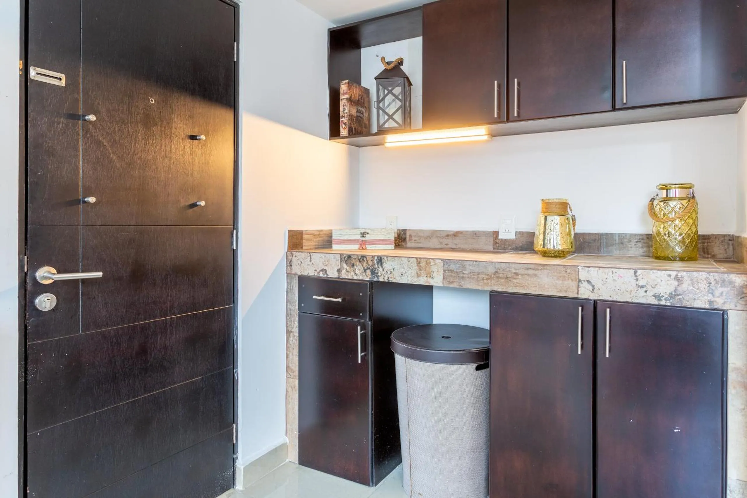Kitchen or kitchenette in Suites 259 Condesa