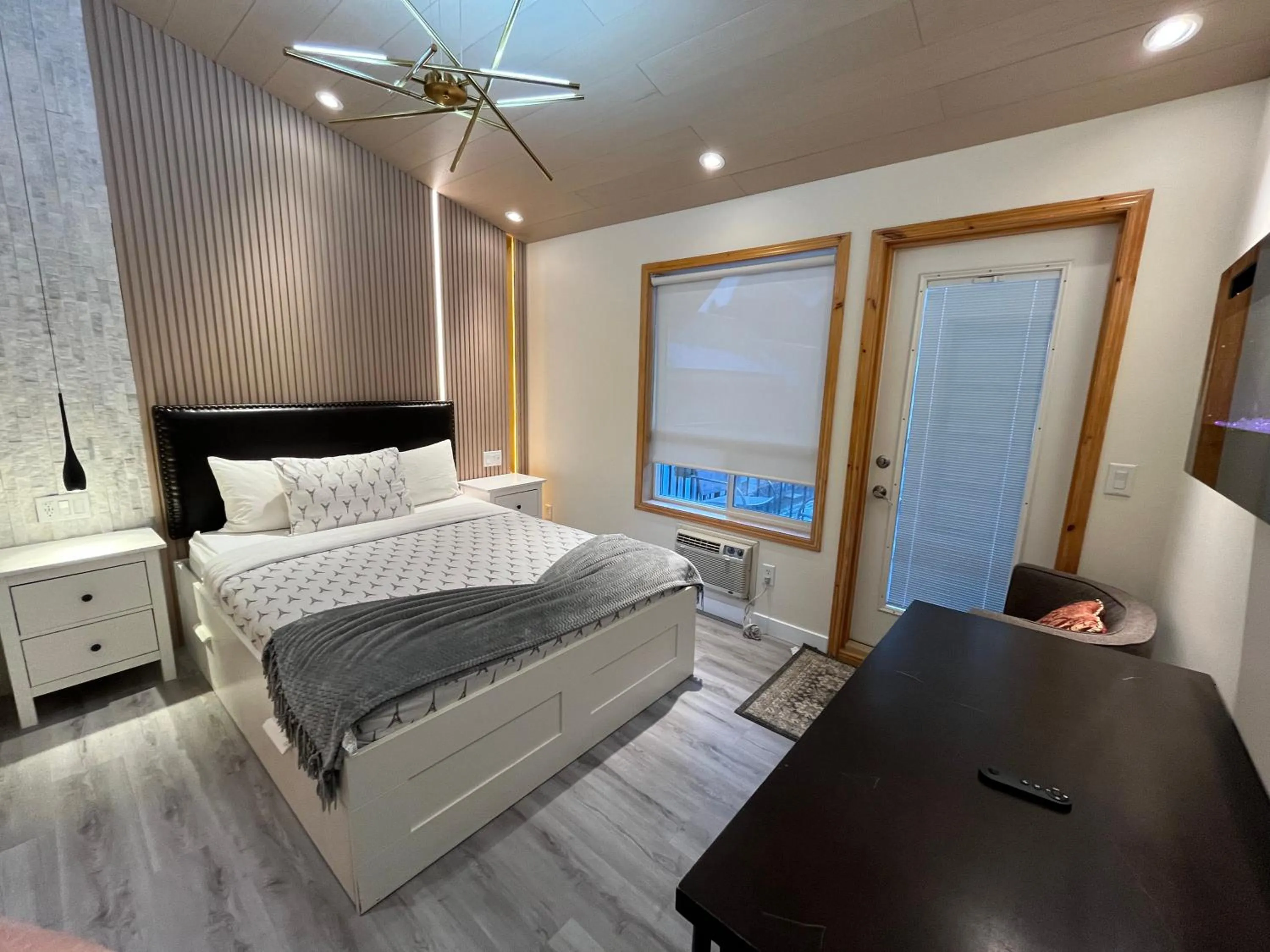 Bed in Banff Woods lodge