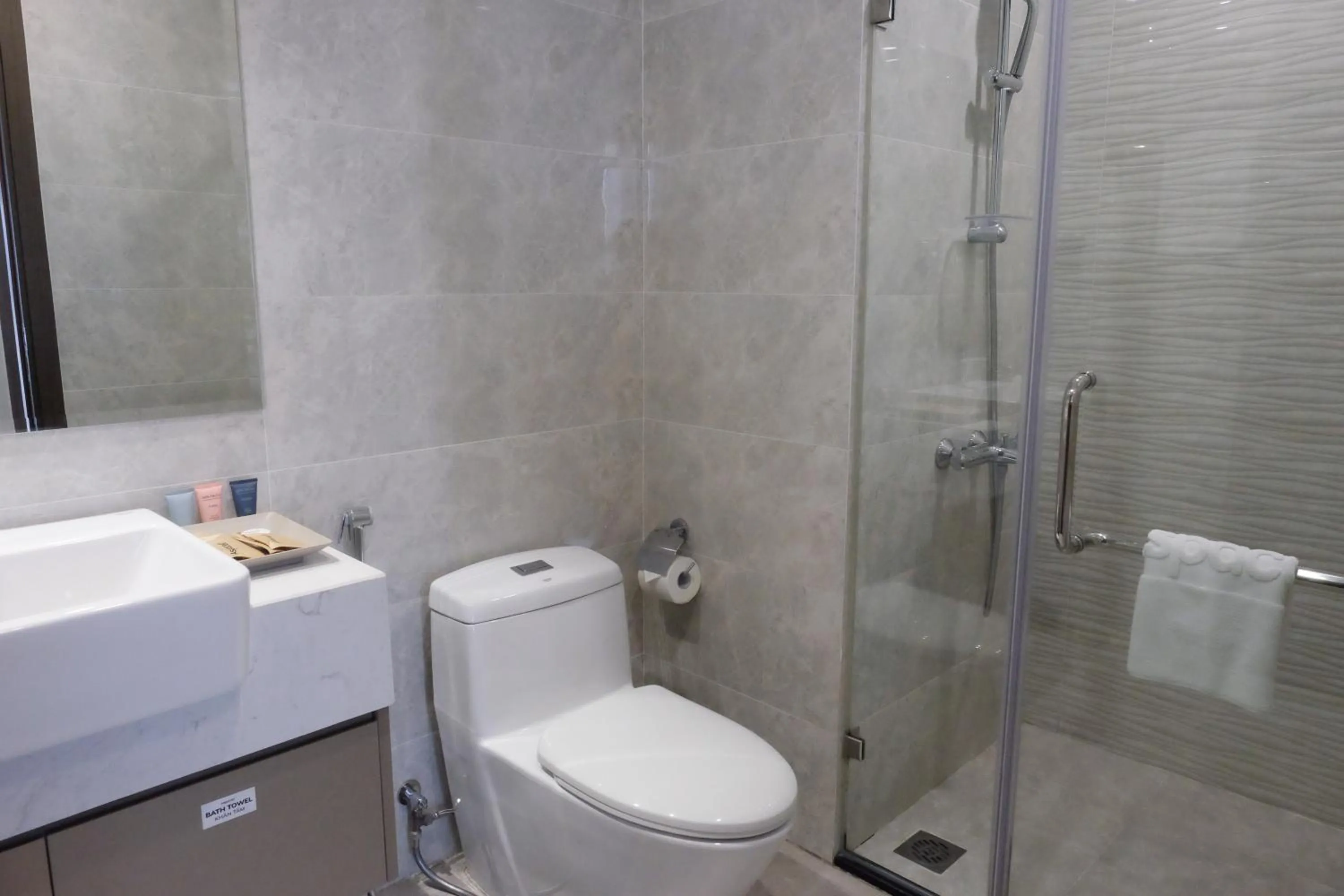 Shower in Aspaces Serviced Apartments - Vinhomes West Point